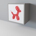 CHILDHOOD MEMORY 1-Door Sideboard in Grey Finish