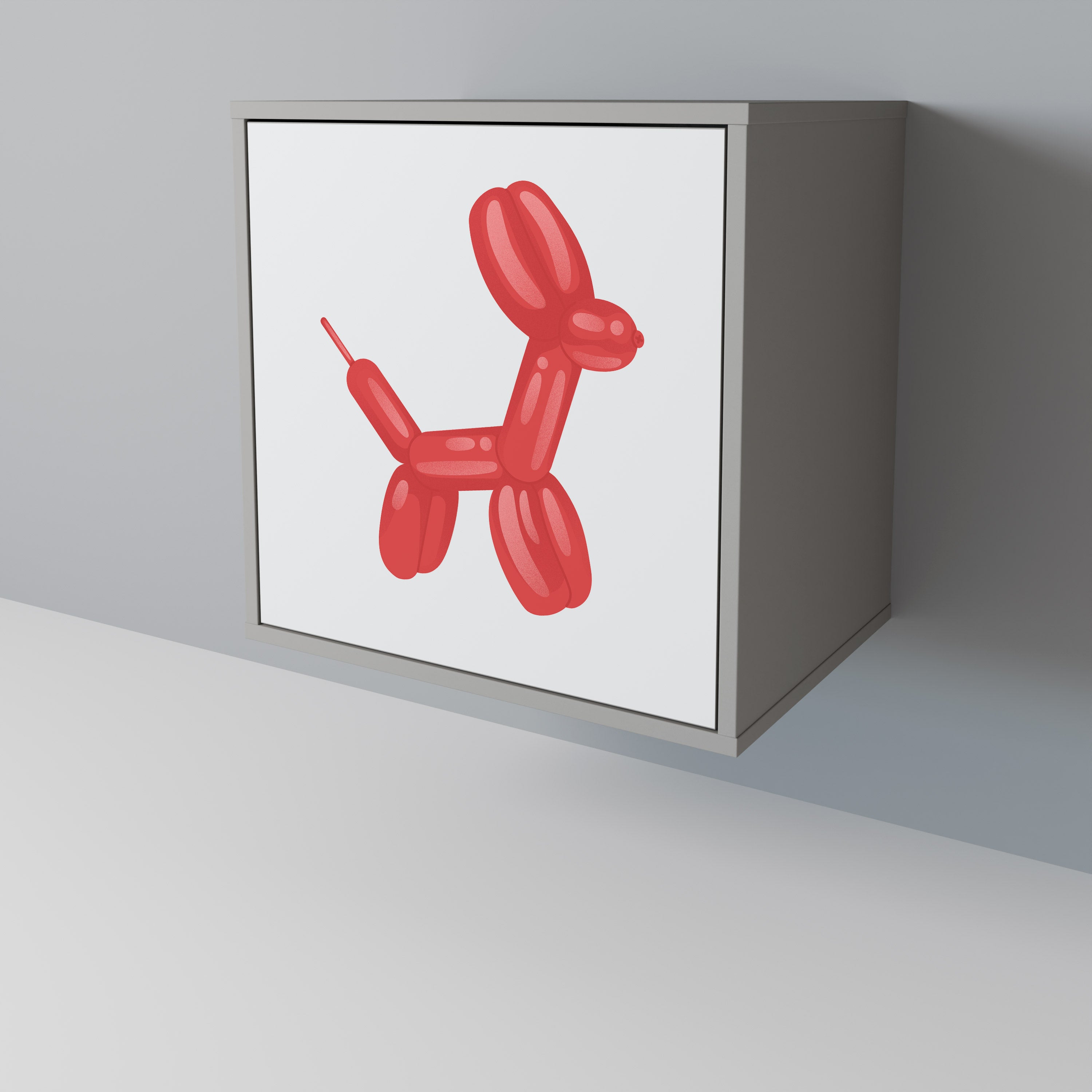 Aparador de 1 puerta CHILDHOOD MEMORY en acabado gris