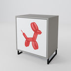 CHILDHOOD MEMORY 1-Door Sideboard in Grey Finish