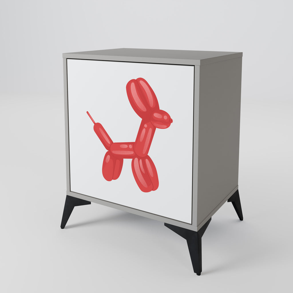 Aparador de 1 puerta CHILDHOOD MEMORY en acabado gris