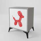 CHILDHOOD MEMORY 1-Door Sideboard in Grey Finish