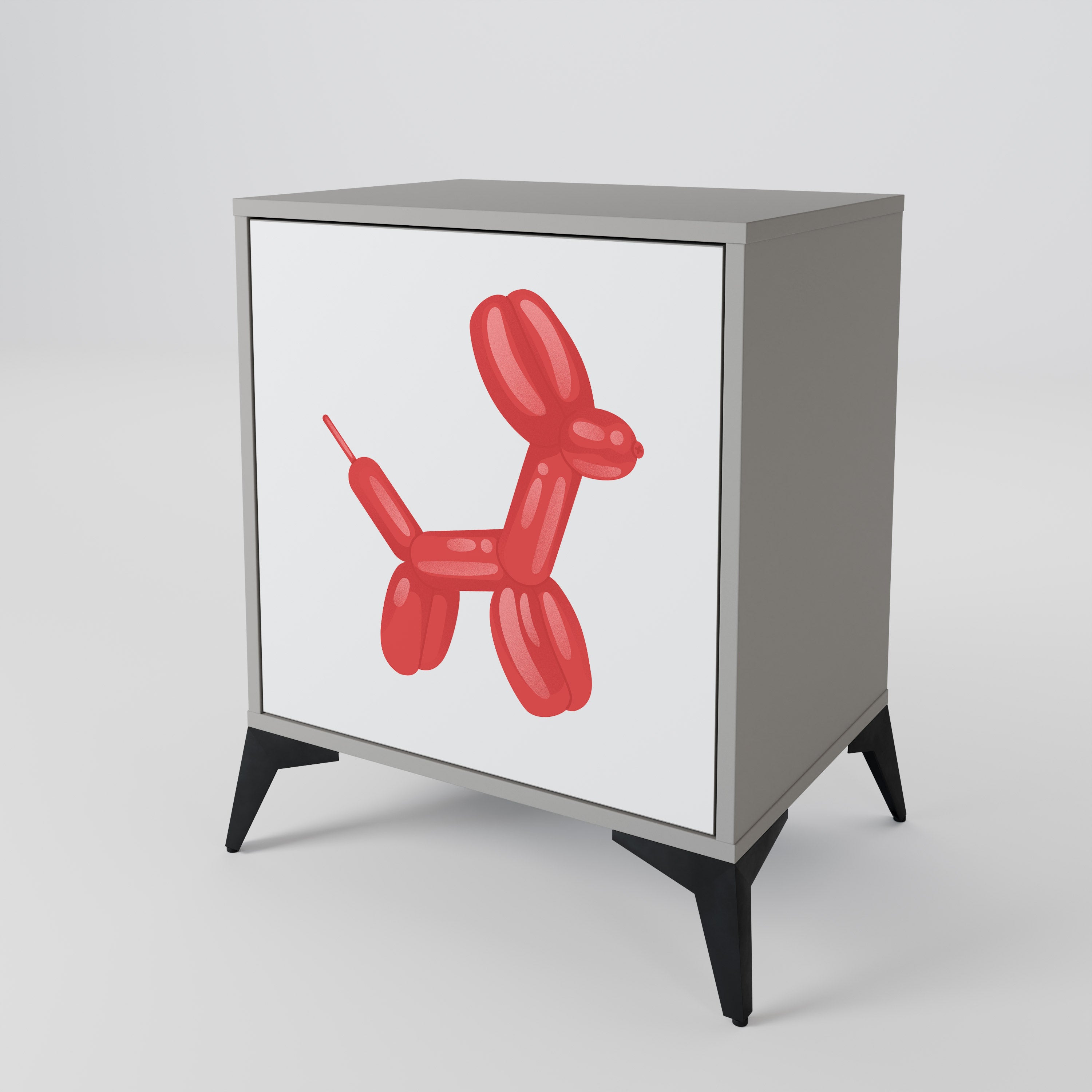 Aparador de 1 puerta CHILDHOOD MEMORY en acabado gris