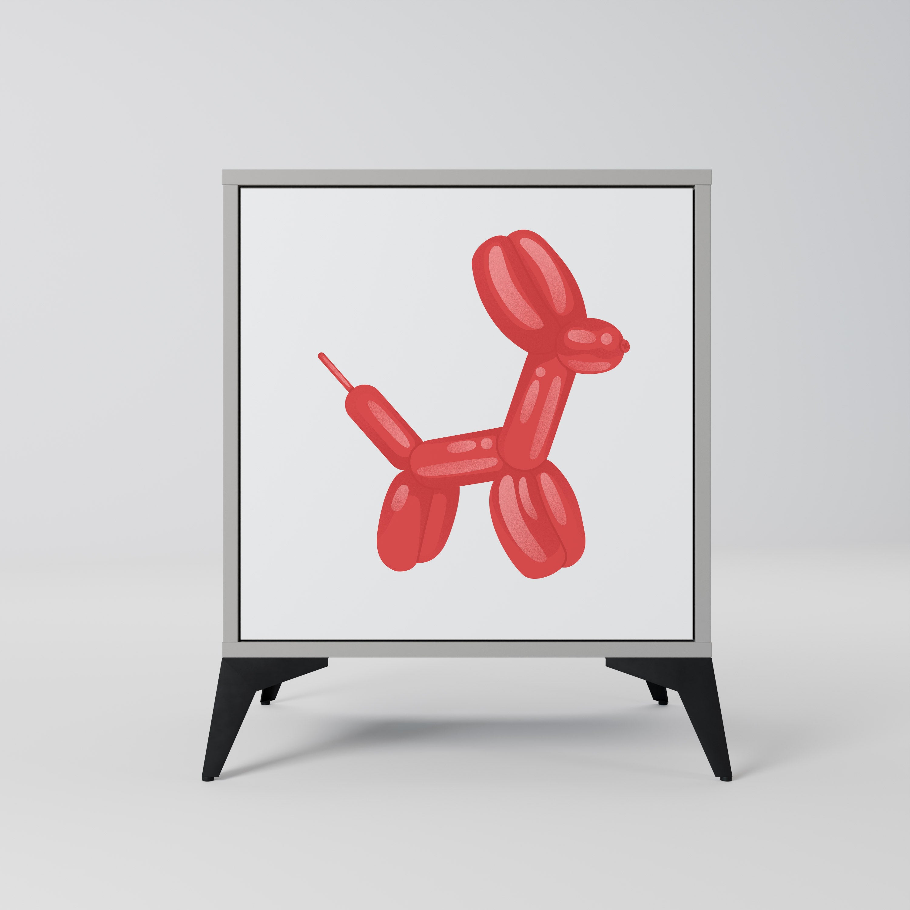 Aparador de 1 puerta CHILDHOOD MEMORY en acabado gris