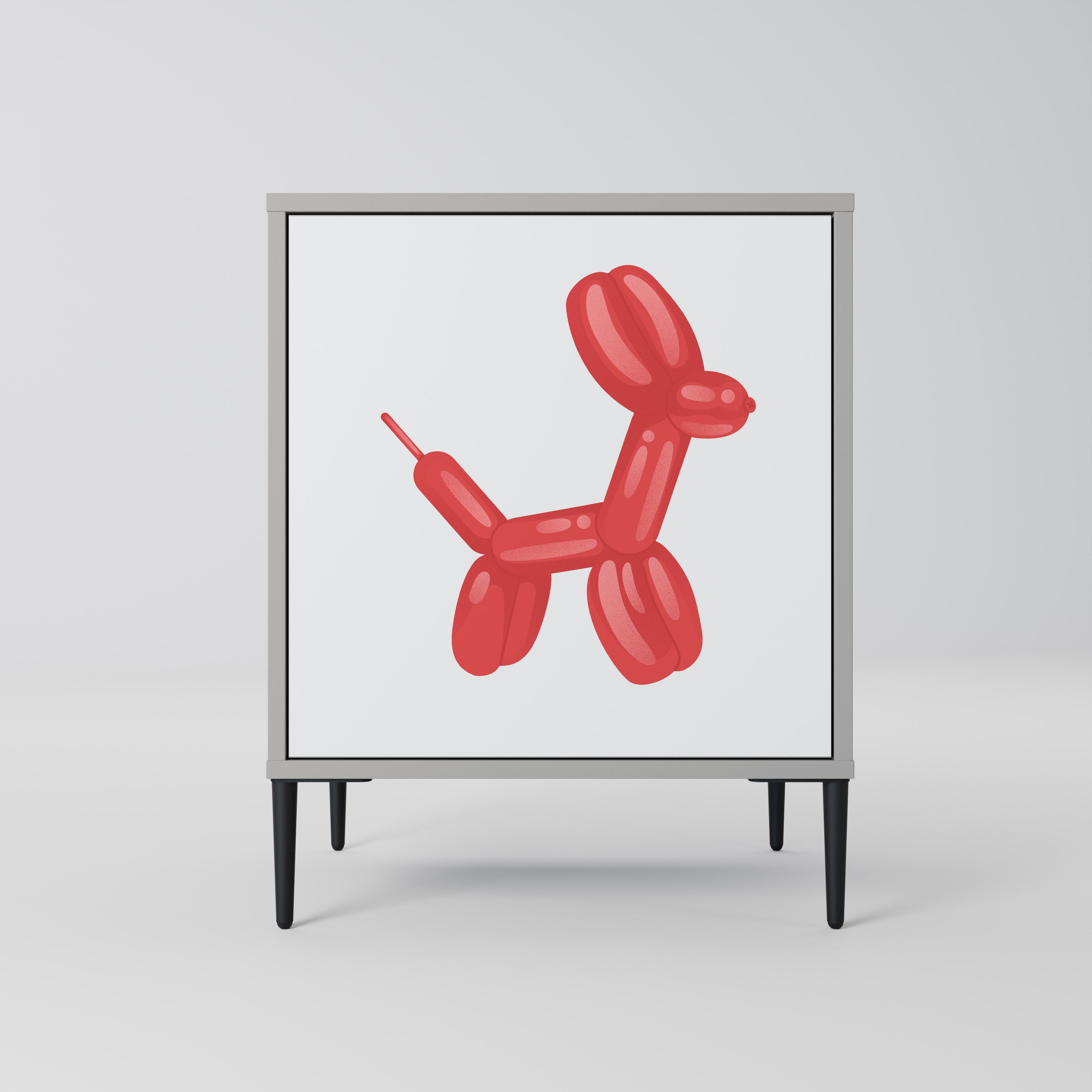 Aparador de 1 puerta CHILDHOOD MEMORY en acabado gris