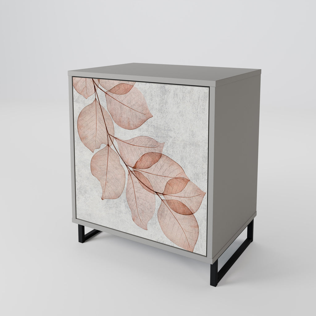 AUTUMN FRAGILITY 1-Door Sideboard in Grey Finish