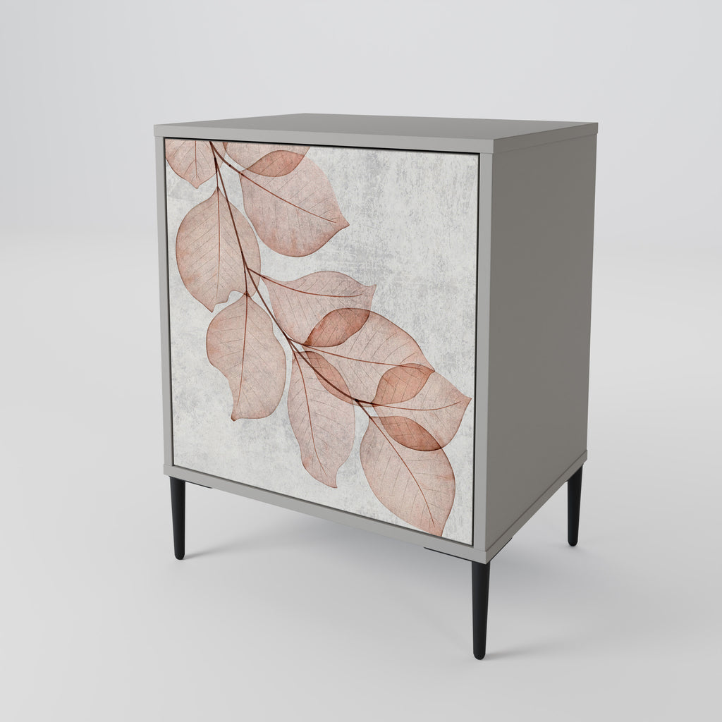AUTUMN FRAGILITY 1-Door Sideboard in Grey Finish
