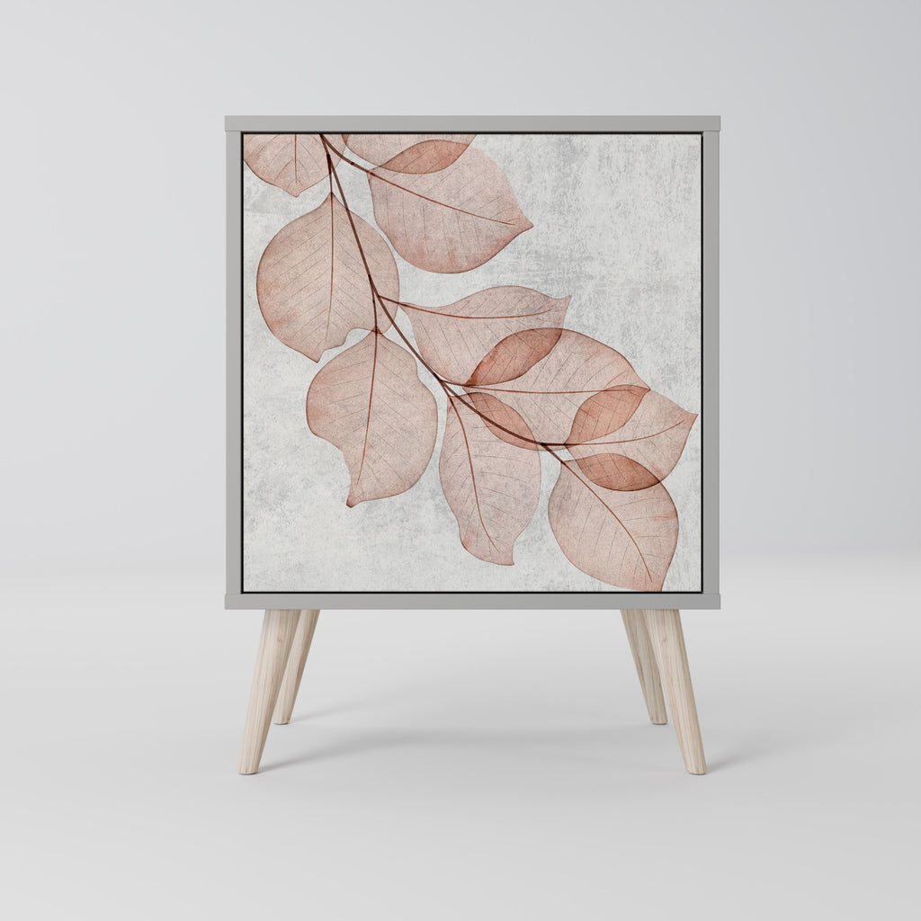 AUTUMN FRAGILITY 1-Door Sideboard in Grey Finish