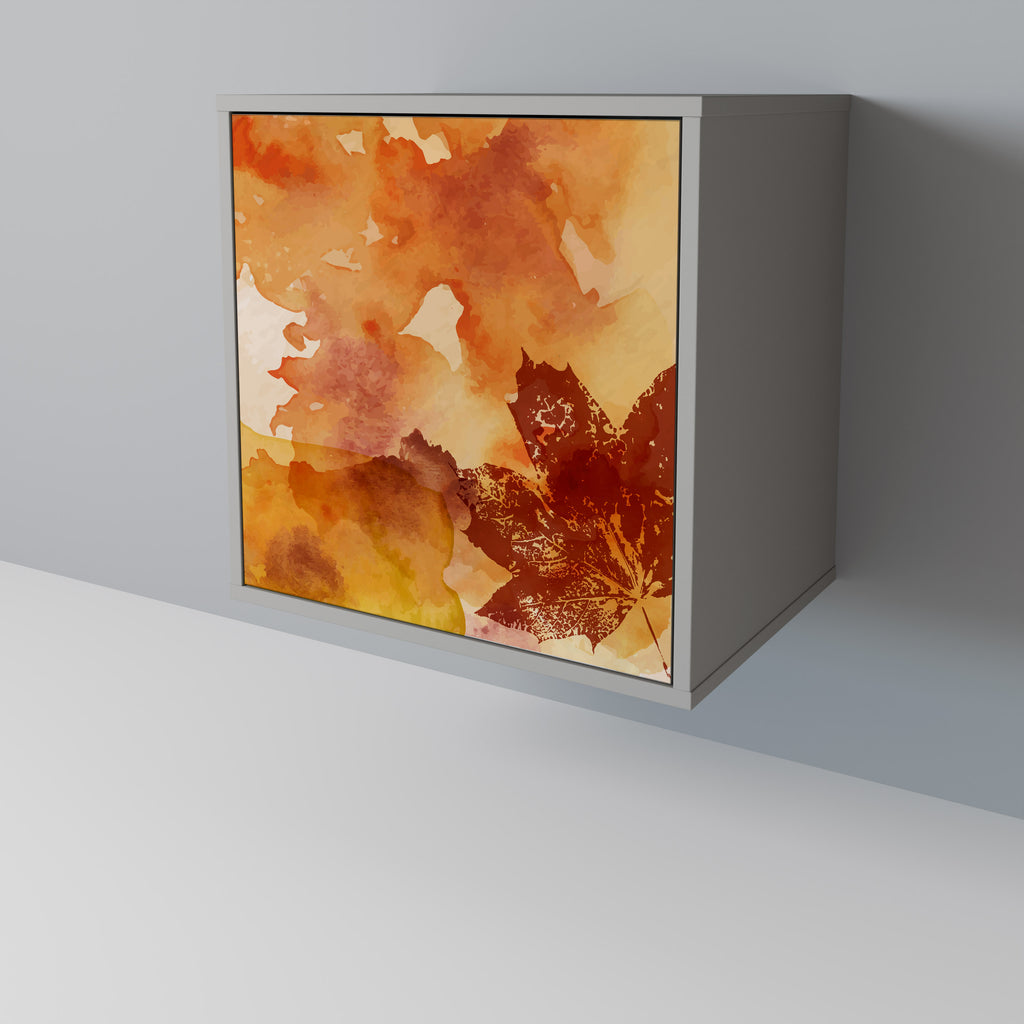 TRACES OF AUTUMN Aparador de 1 puerta en acabado gris