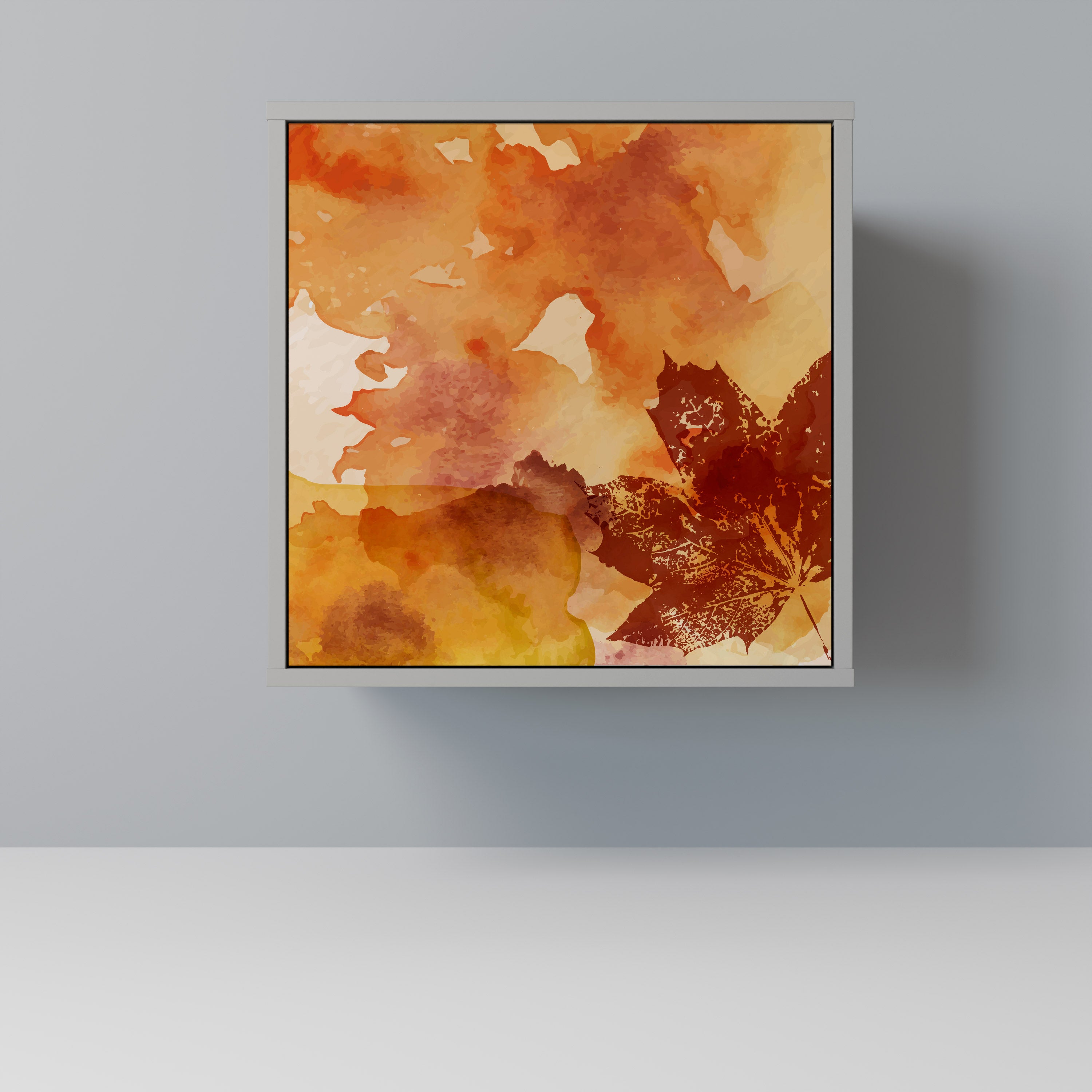 TRACES OF AUTUMN Aparador de 1 puerta en acabado gris