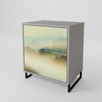 MORNING BY THE LAKE 1-Door Sideboard in Grey Finish