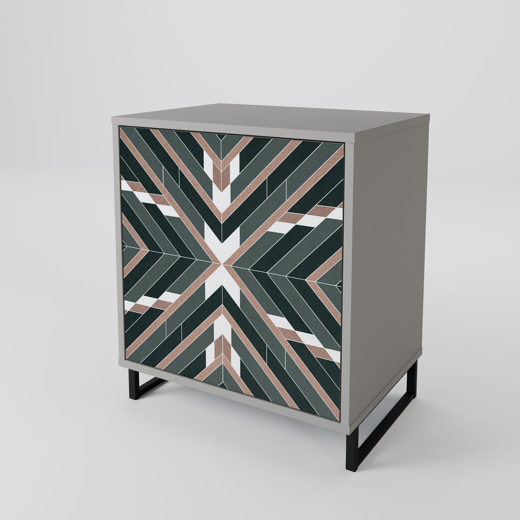 Aparador DIMENSION DELIGHTS de 1 puerta en acabado gris