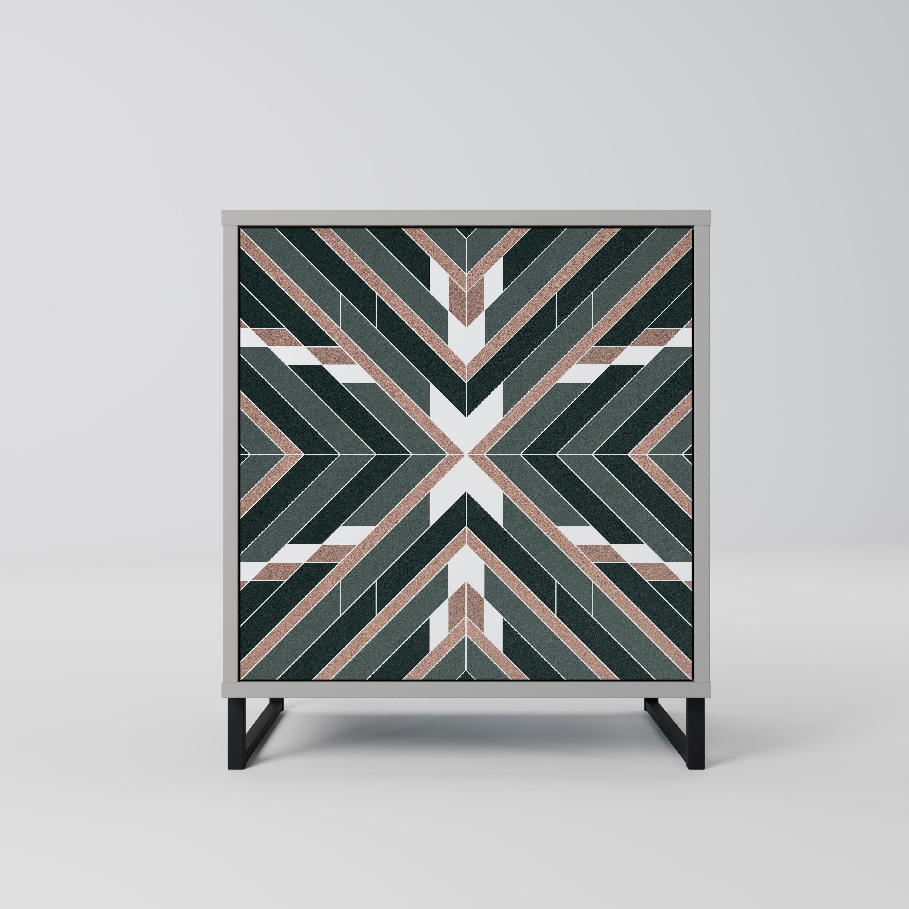 Aparador DIMENSION DELIGHTS de 1 puerta en acabado gris