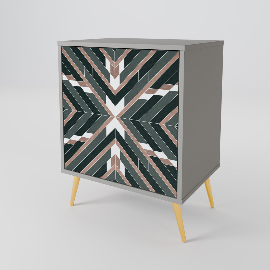 Aparador DIMENSION DELIGHTS de 1 puerta en acabado gris