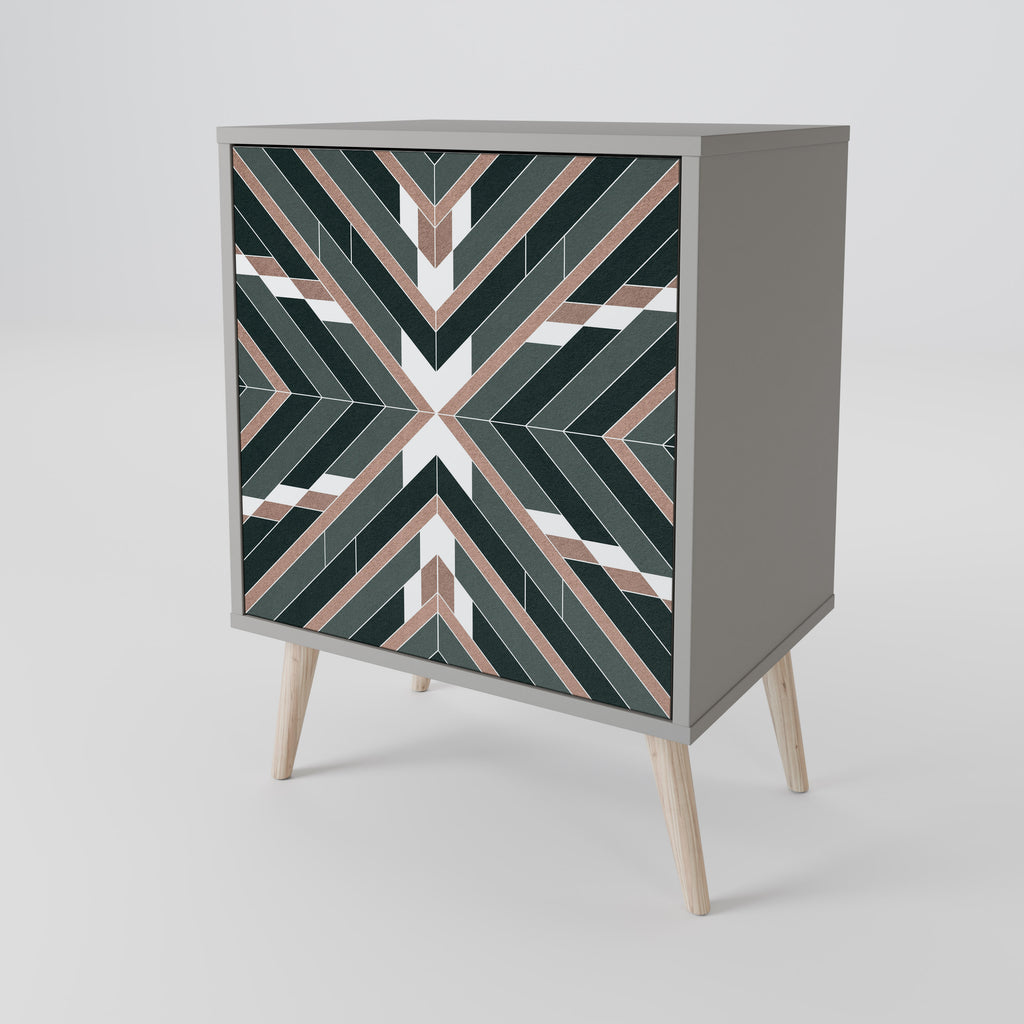 Aparador DIMENSION DELIGHTS de 1 puerta en acabado gris