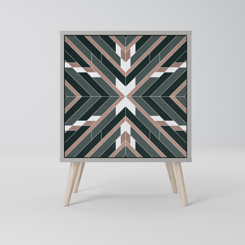 Aparador DIMENSION DELIGHTS de 1 puerta en acabado gris