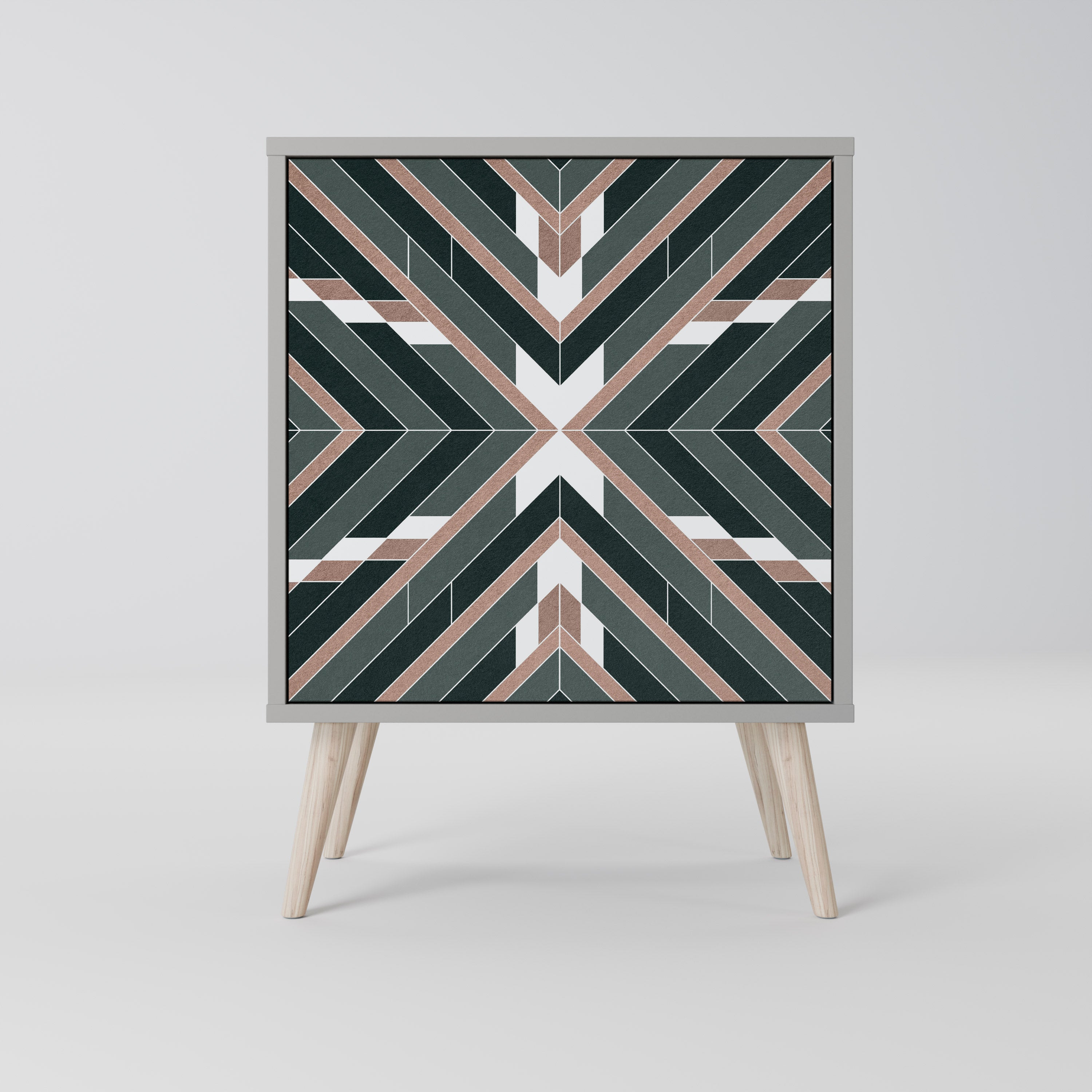 Aparador DIMENSION DELIGHTS de 1 puerta en acabado gris