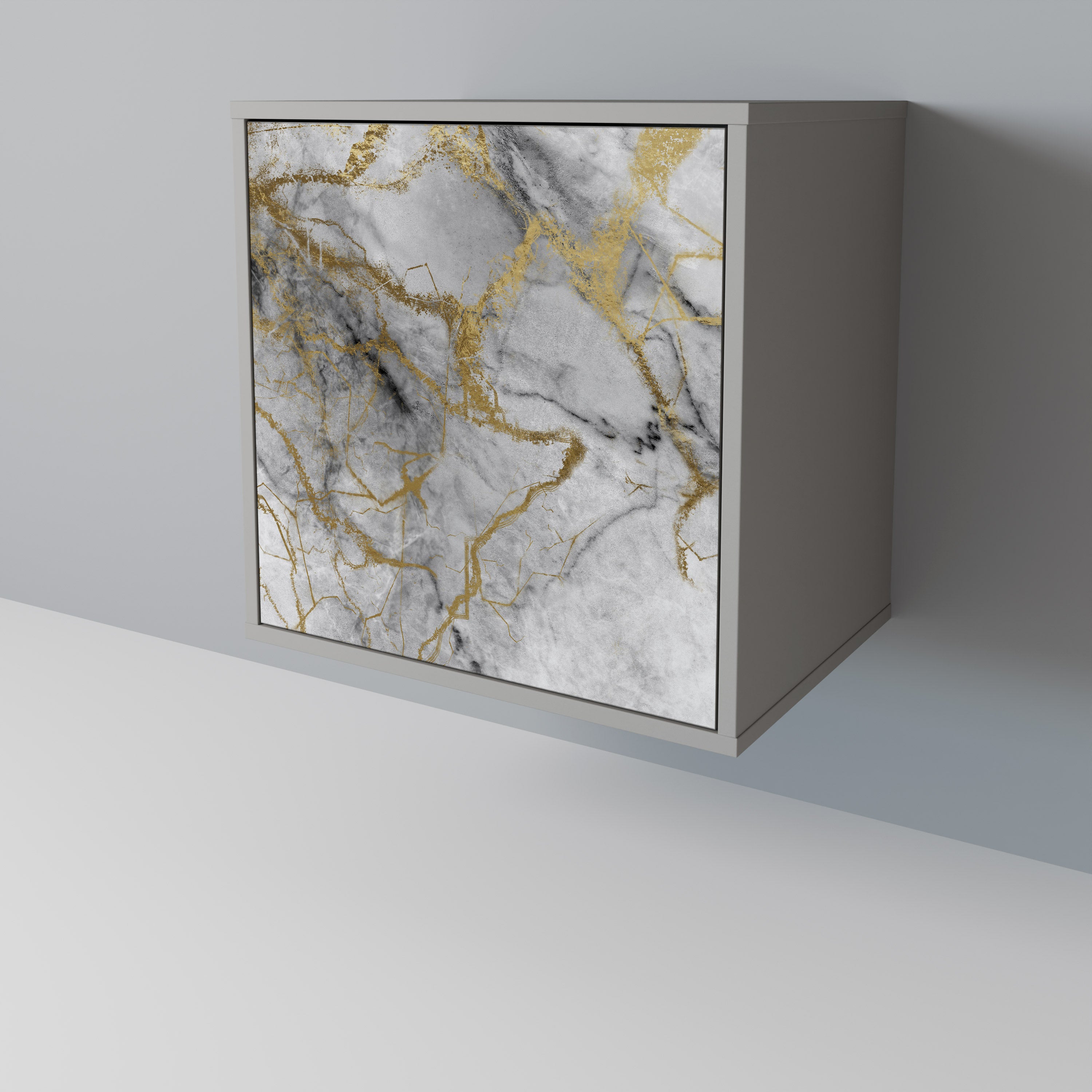 Aparador TIMELESS GLIDE de 1 puerta en acabado gris