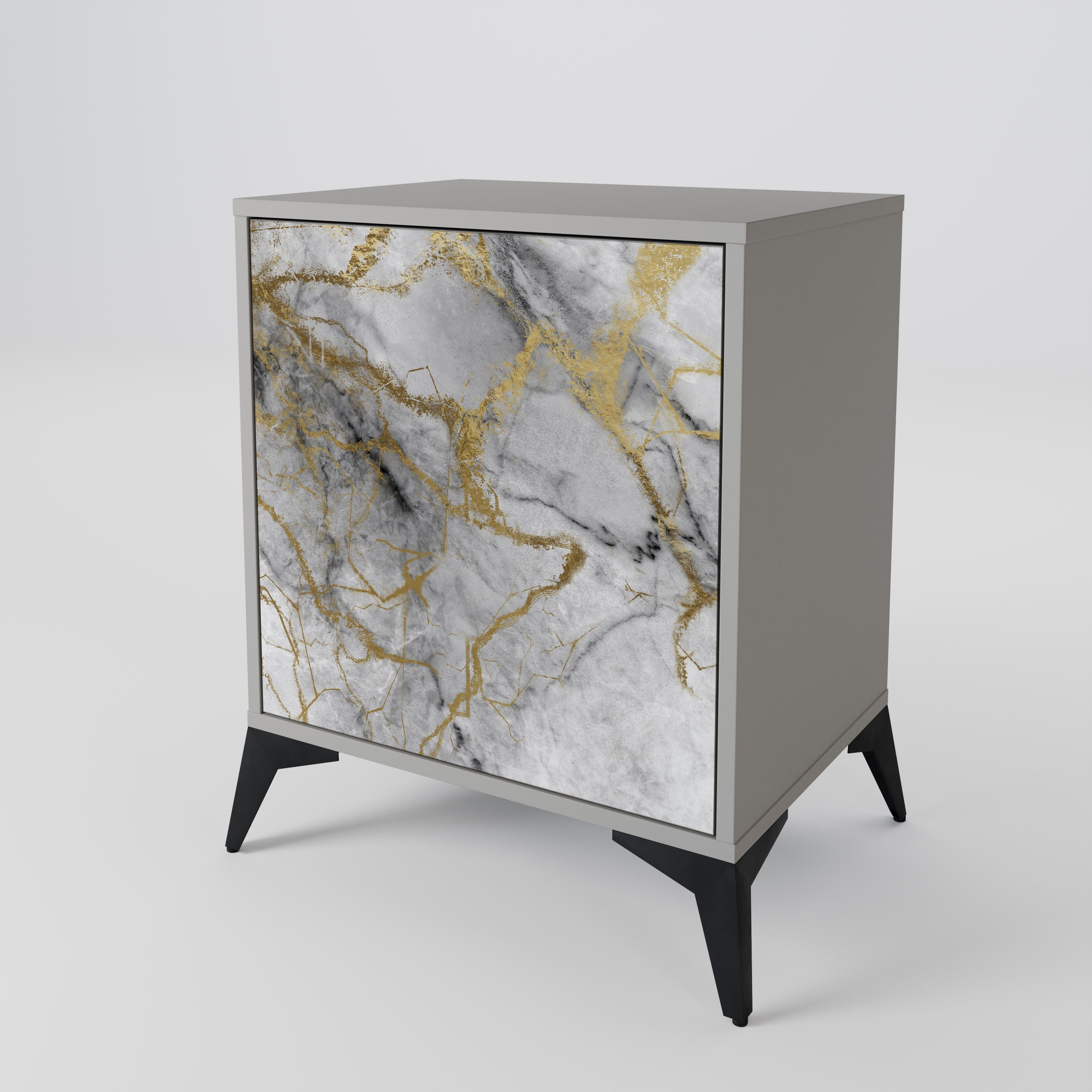 Aparador TIMELESS GLIDE de 1 puerta en acabado gris