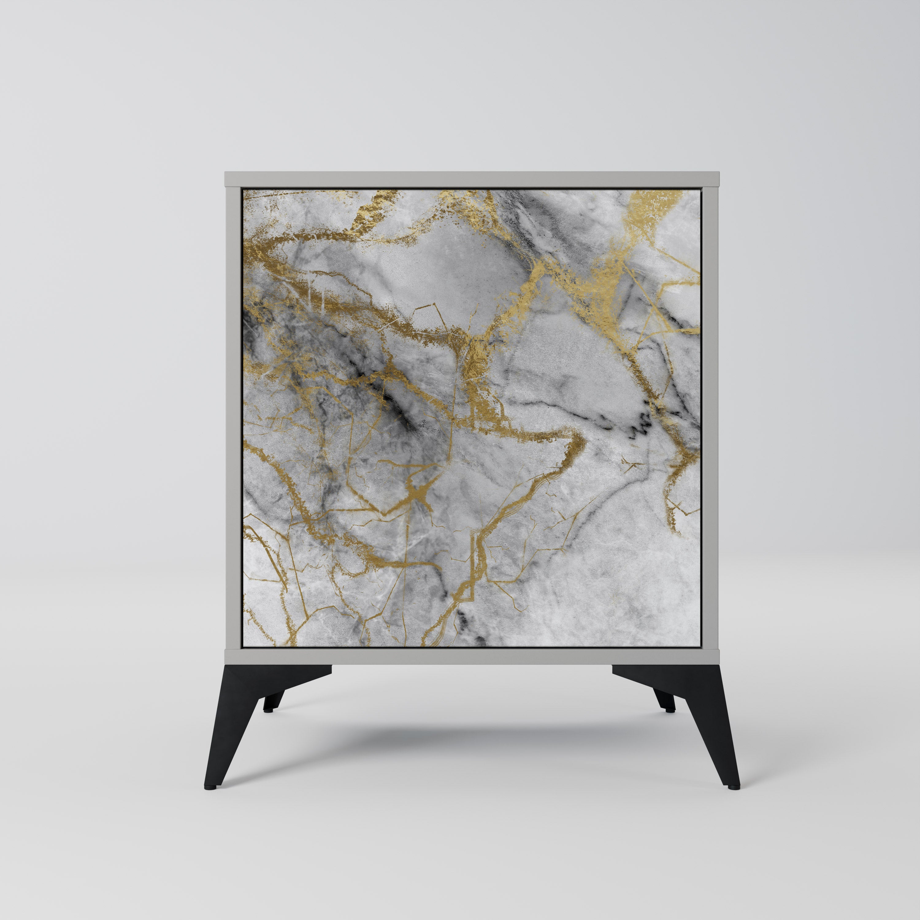 Aparador TIMELESS GLIDE de 1 puerta en acabado gris