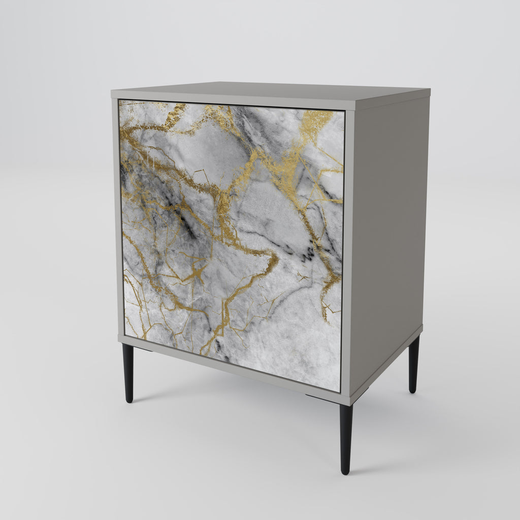 Aparador TIMELESS GLIDE de 1 puerta en acabado gris