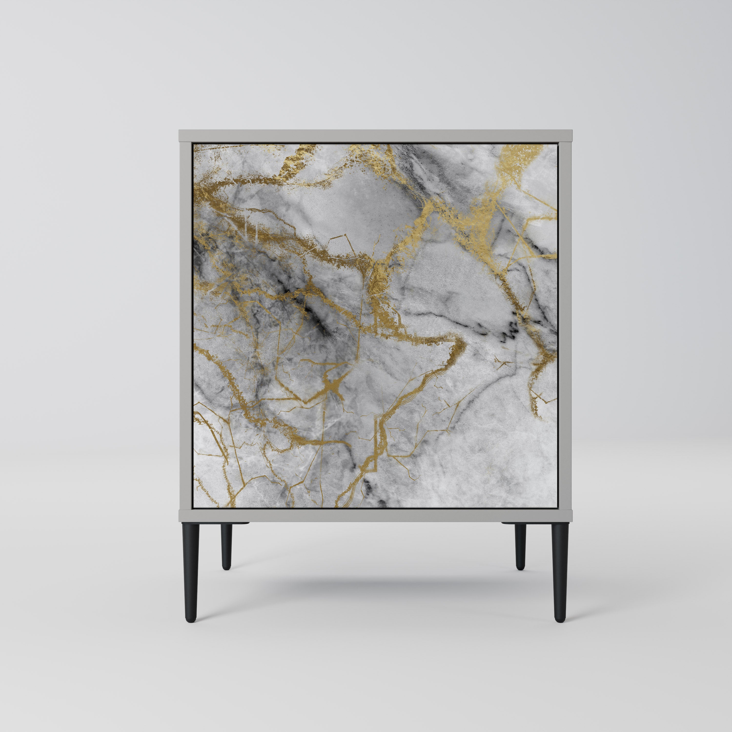 Aparador TIMELESS GLIDE de 1 puerta en acabado gris