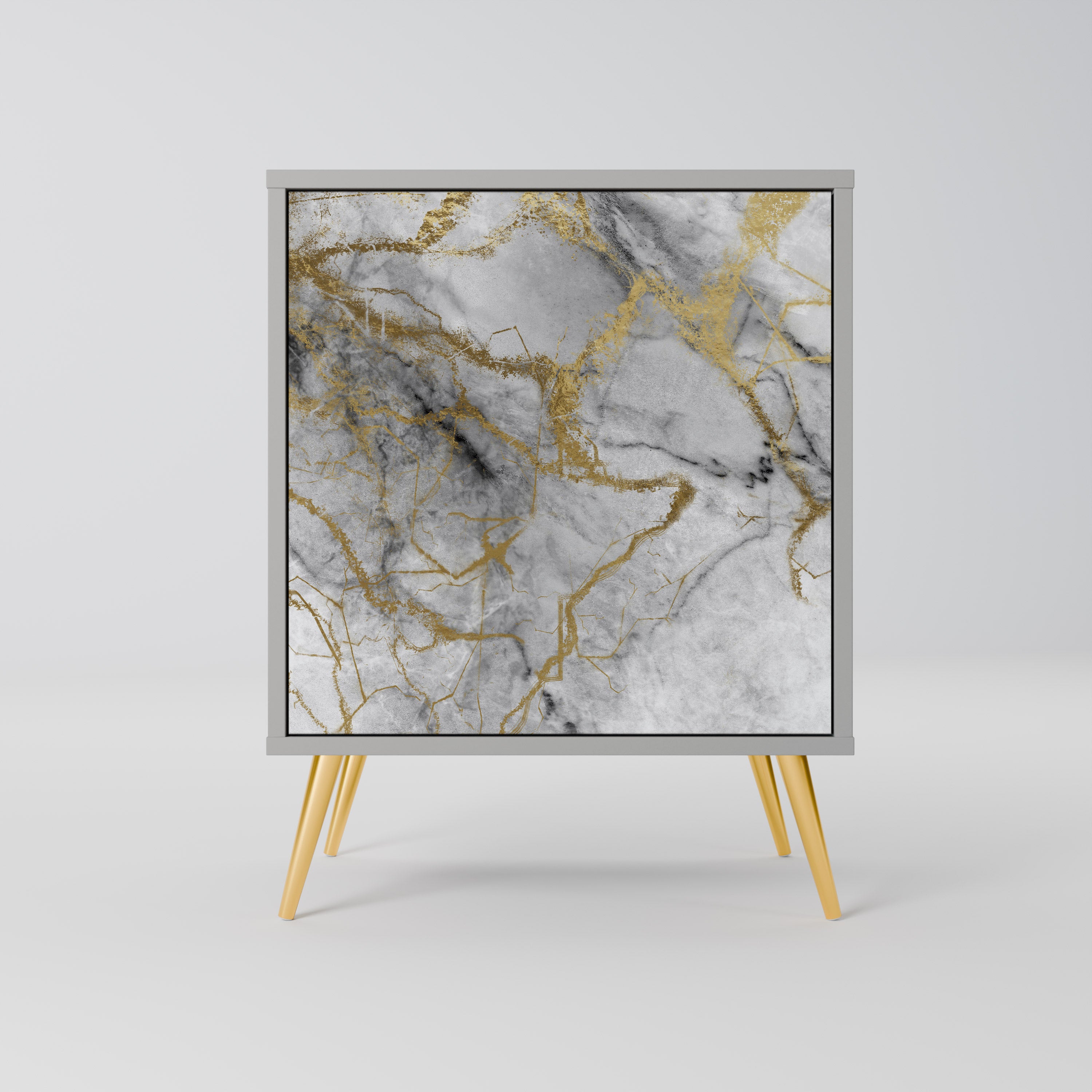 Aparador TIMELESS GLIDE de 1 puerta en acabado gris