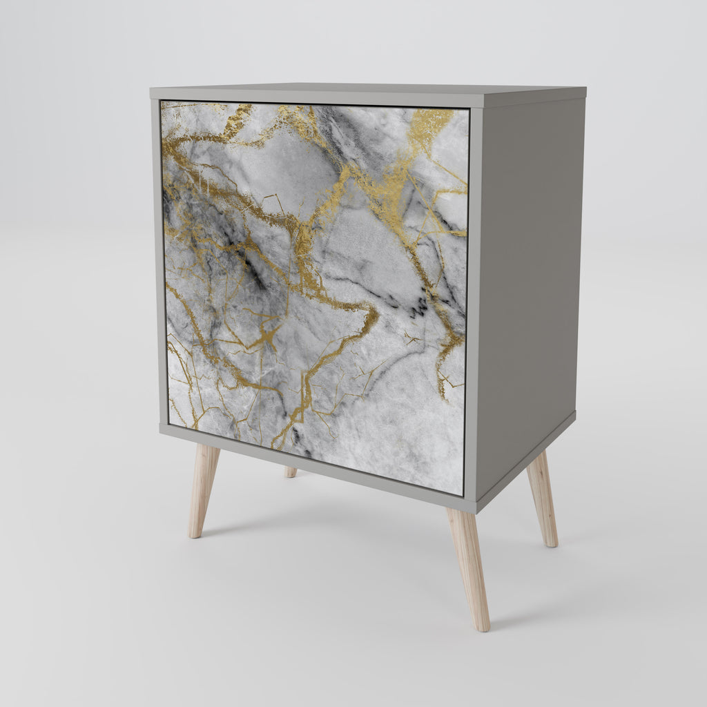 Aparador TIMELESS GLIDE de 1 puerta en acabado gris