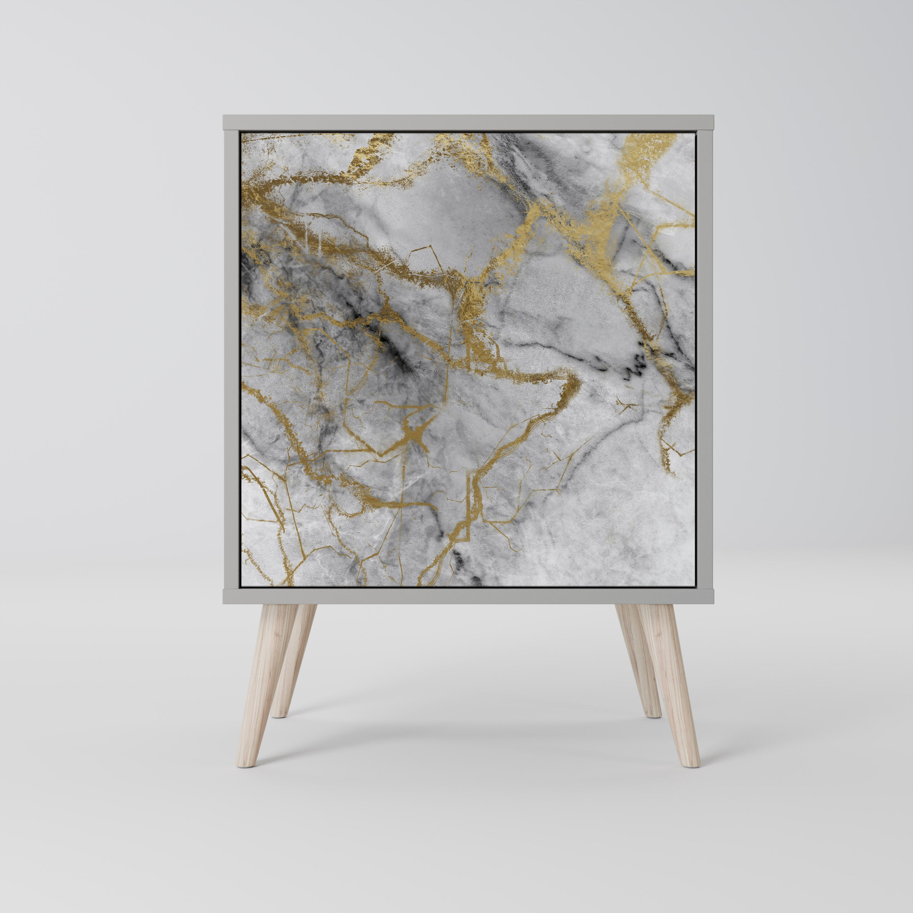 Aparador TIMELESS GLIDE de 1 puerta en acabado gris