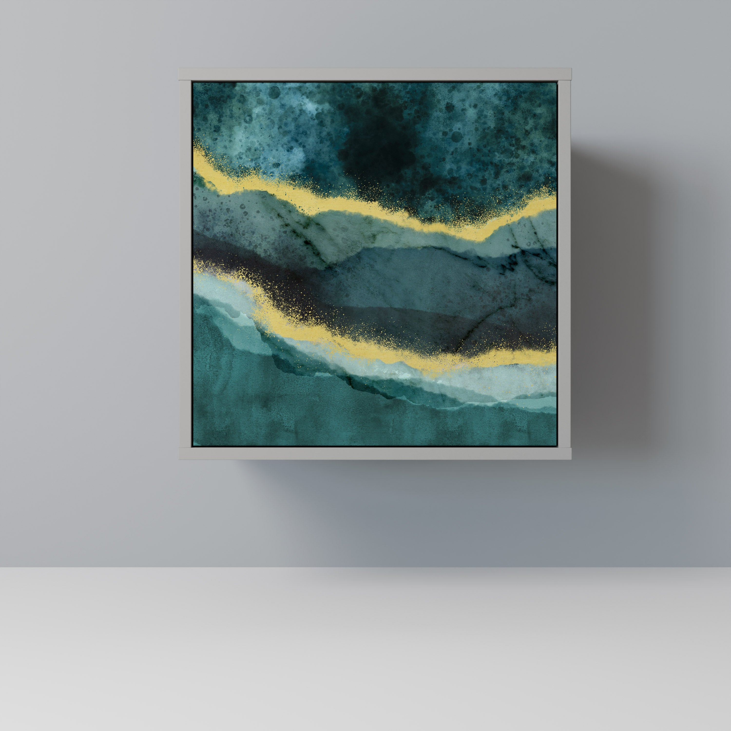 Aparador GOLDRUSH ODYSSEY de 1 puerta en acabado gris