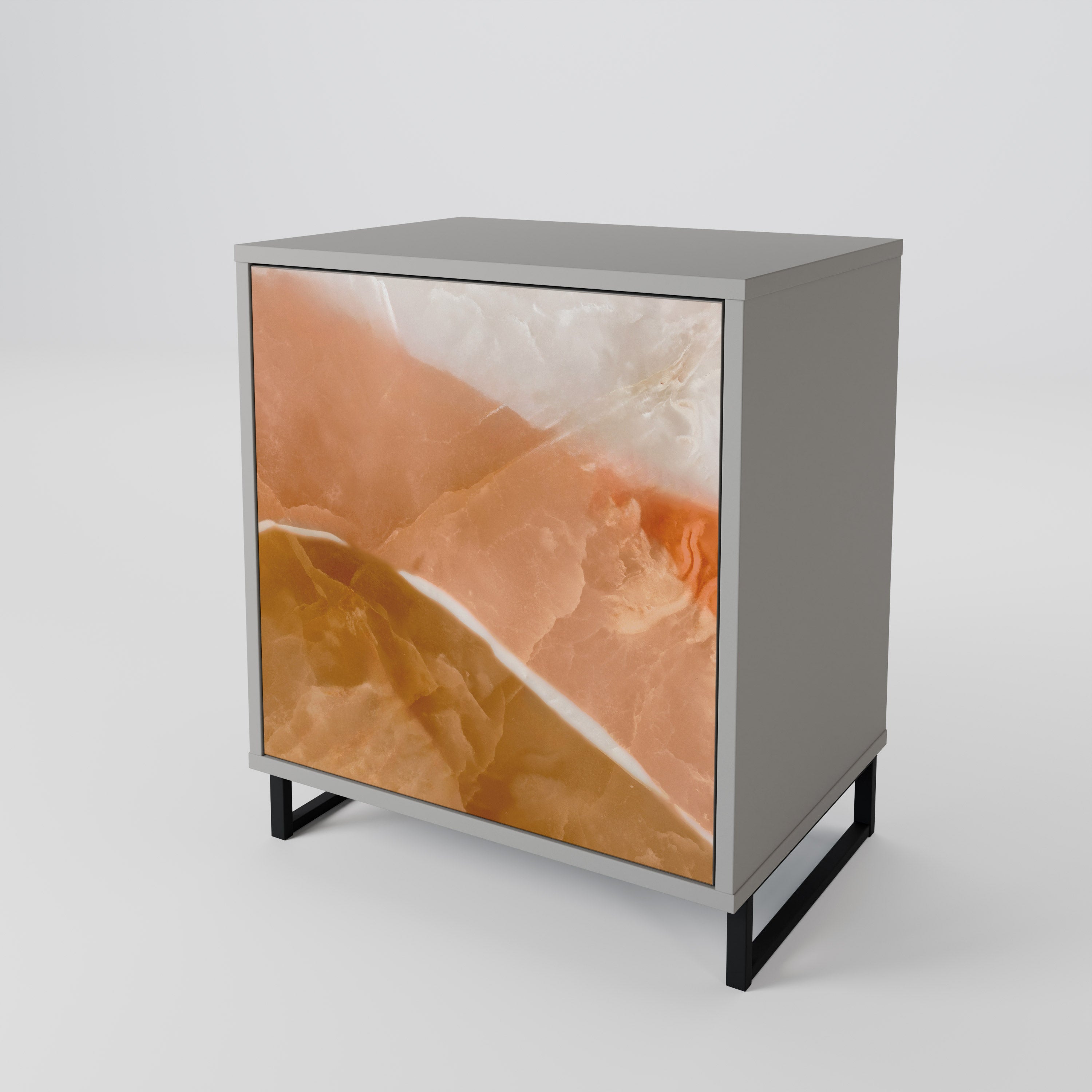 Aparador SANDHILLS SPLENDOUR de 1 puerta en acabado gris