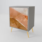 SANDHILLS SPLENDOUR Aparador de 1 Puerta en Acabado Gris