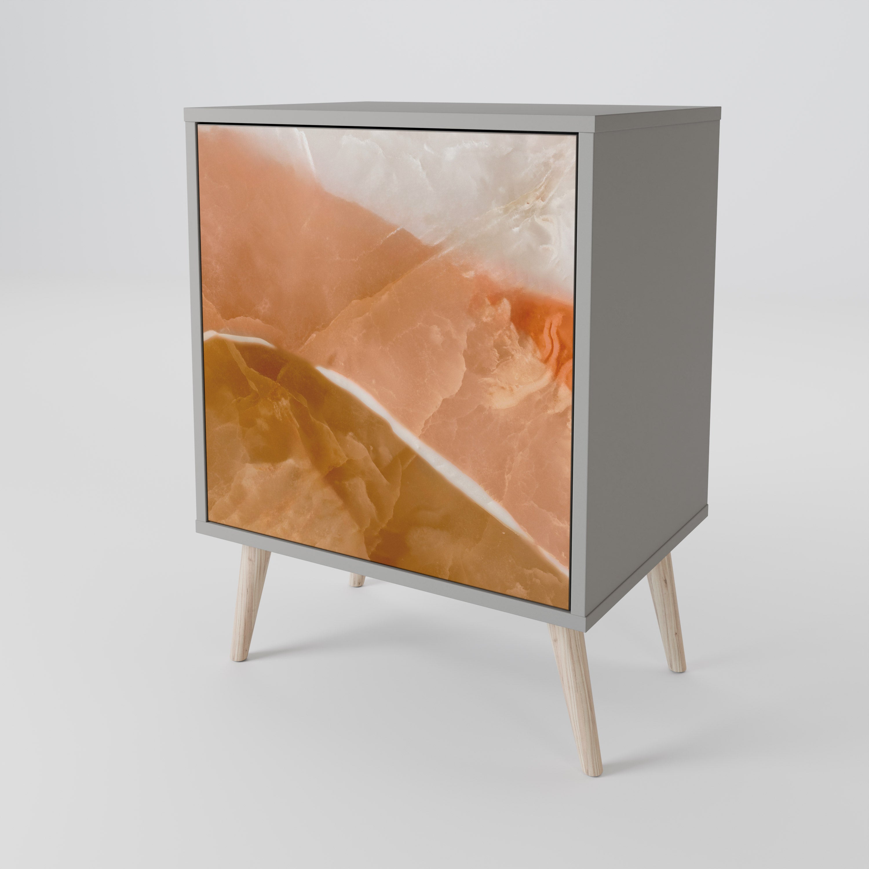 Aparador SANDHILLS SPLENDOUR de 1 puerta en acabado gris