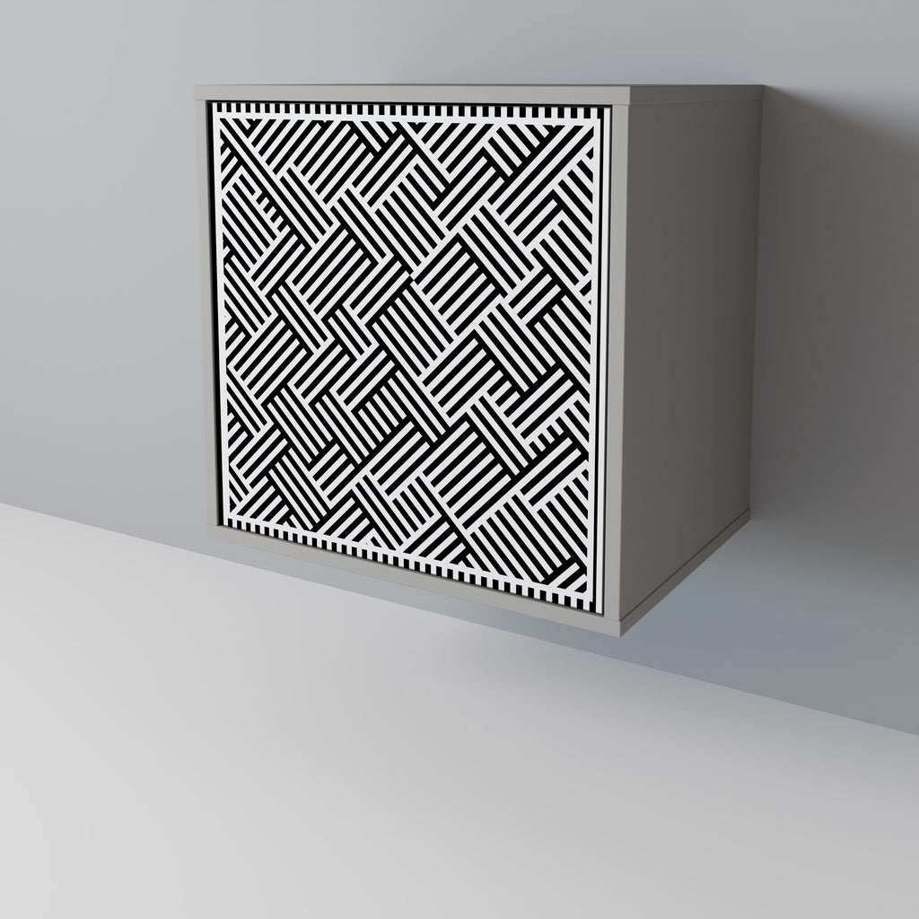 Aparador TEMPORARY SEQUENCE de 1 puerta en acabado gris