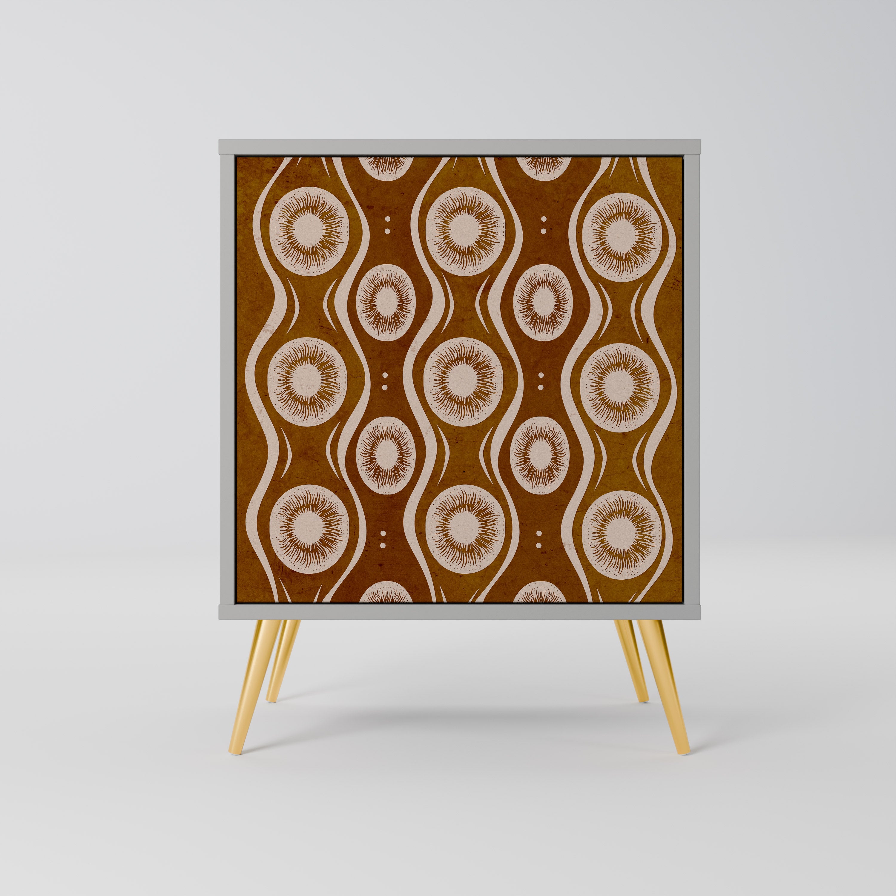 Aparador de 1 puerta BROWN EYES en acabado gris