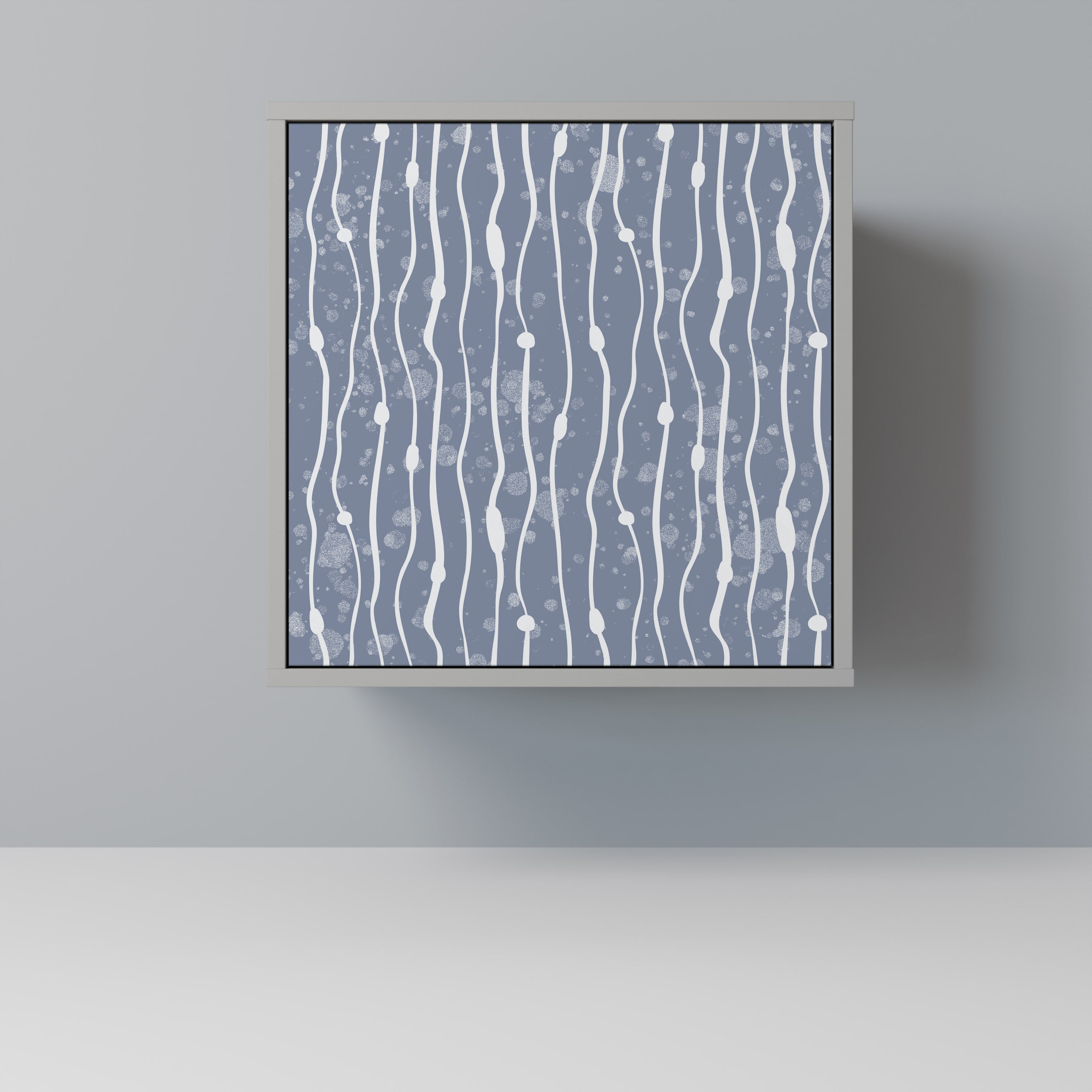 Aparador de 1 puerta GRAPHITE RAIN en acabado gris