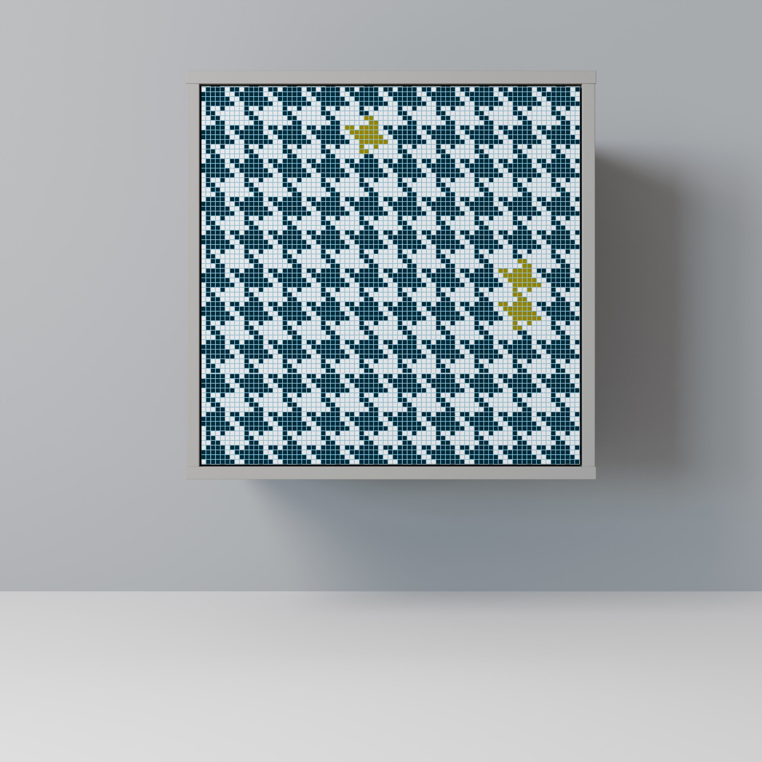 FUERA DE CONTEXTO Aparador de 1 puerta en acabado gris