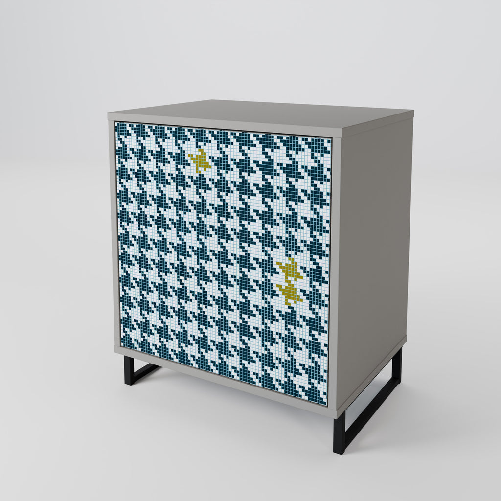 FUERA DE CONTEXTO Aparador de 1 puerta en acabado gris