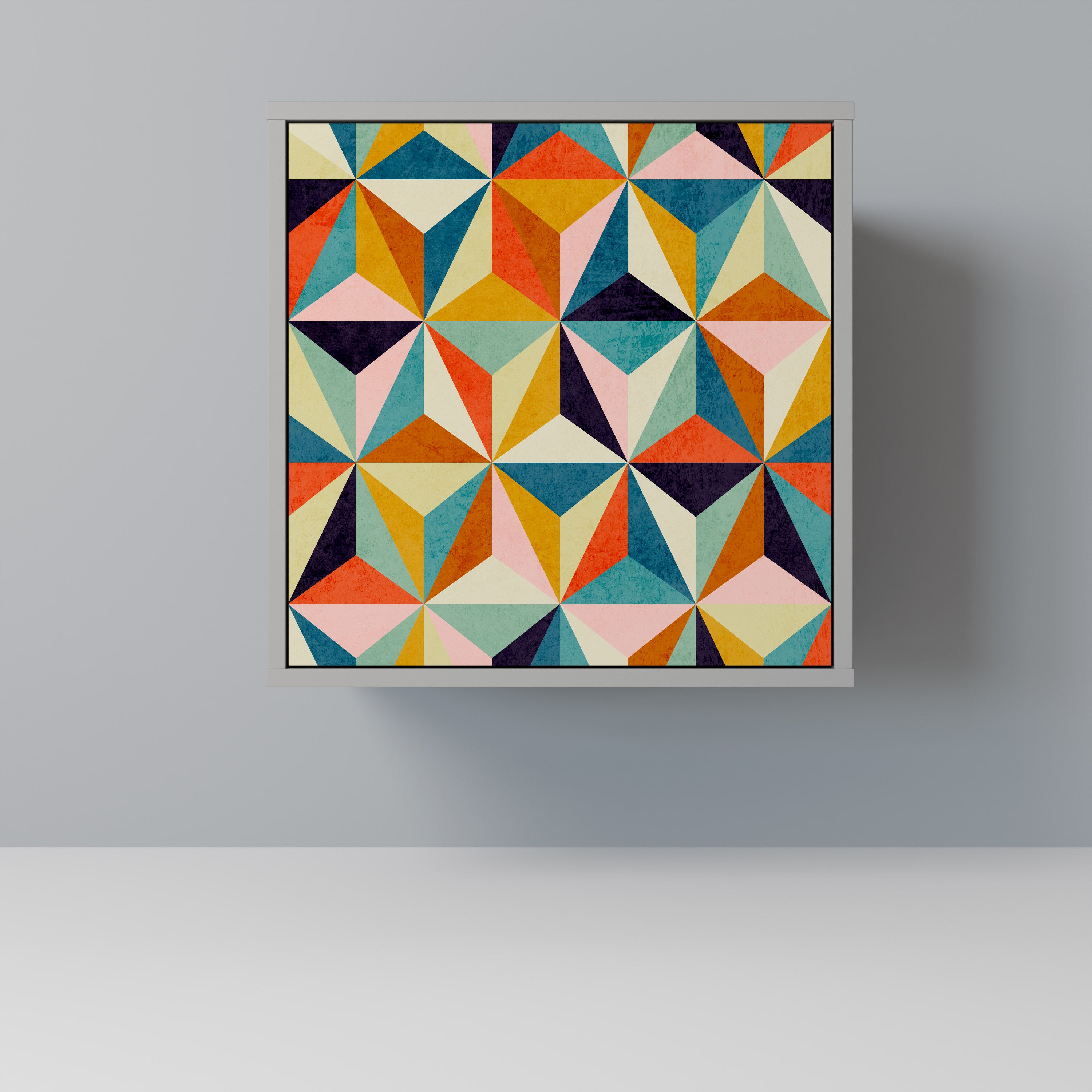 Aparador TESSELATE TREASURES de 1 puerta en acabado gris