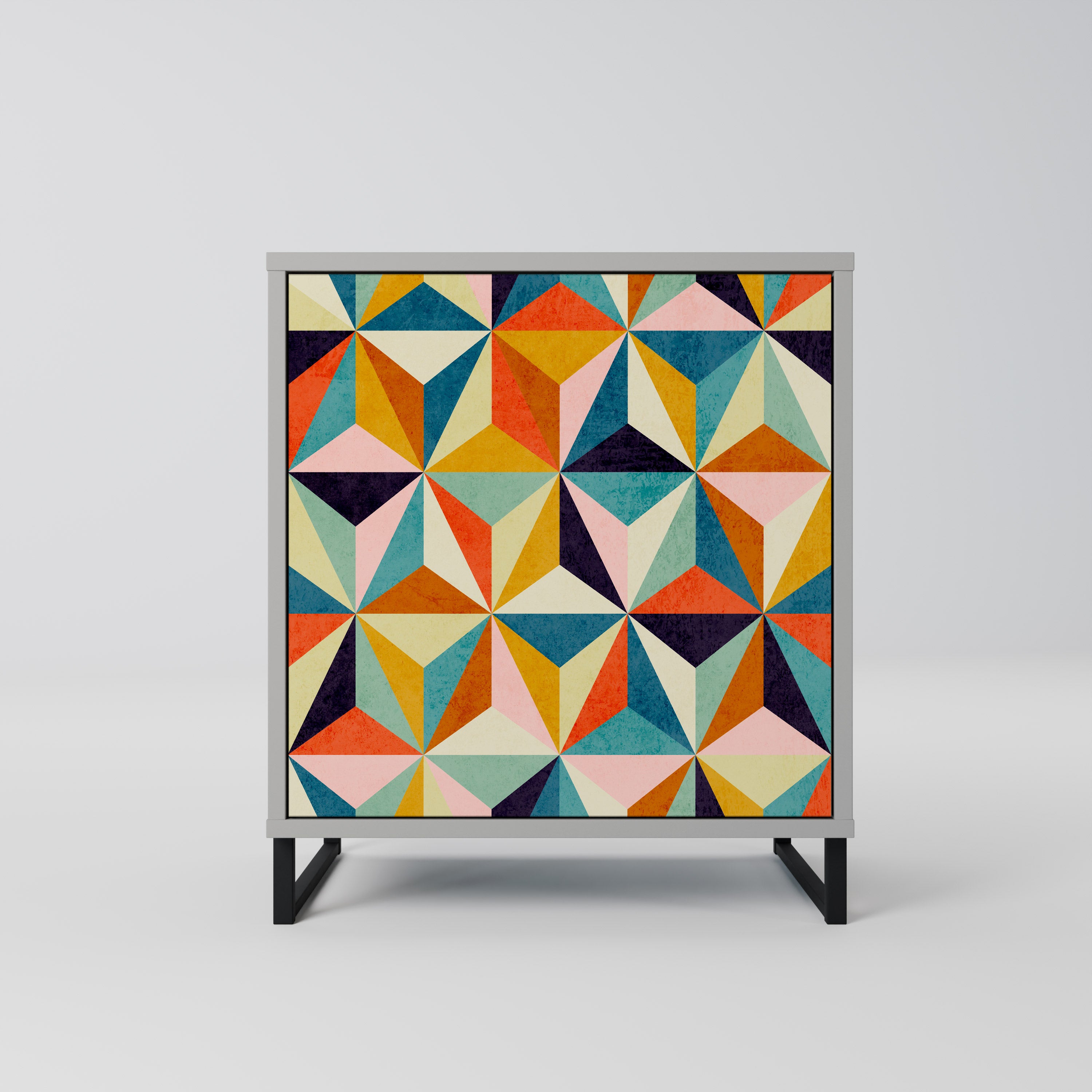 Aparador TESSELATE TREASURES de 1 puerta en acabado gris