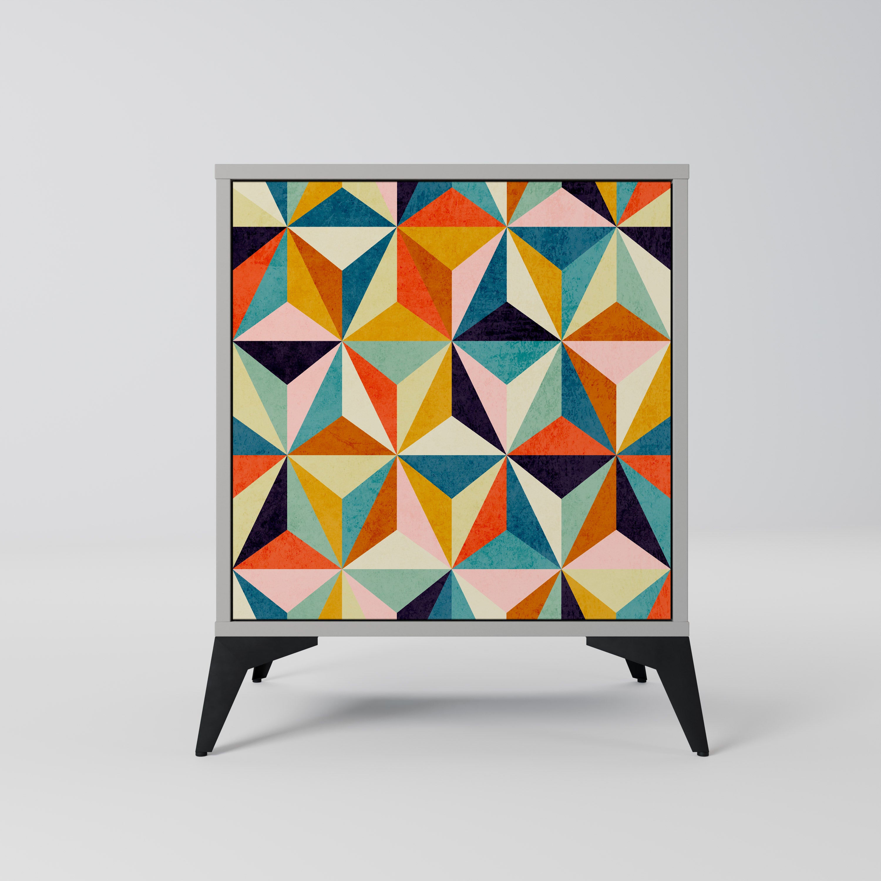 Aparador TESSELATE TREASURES de 1 puerta en acabado gris