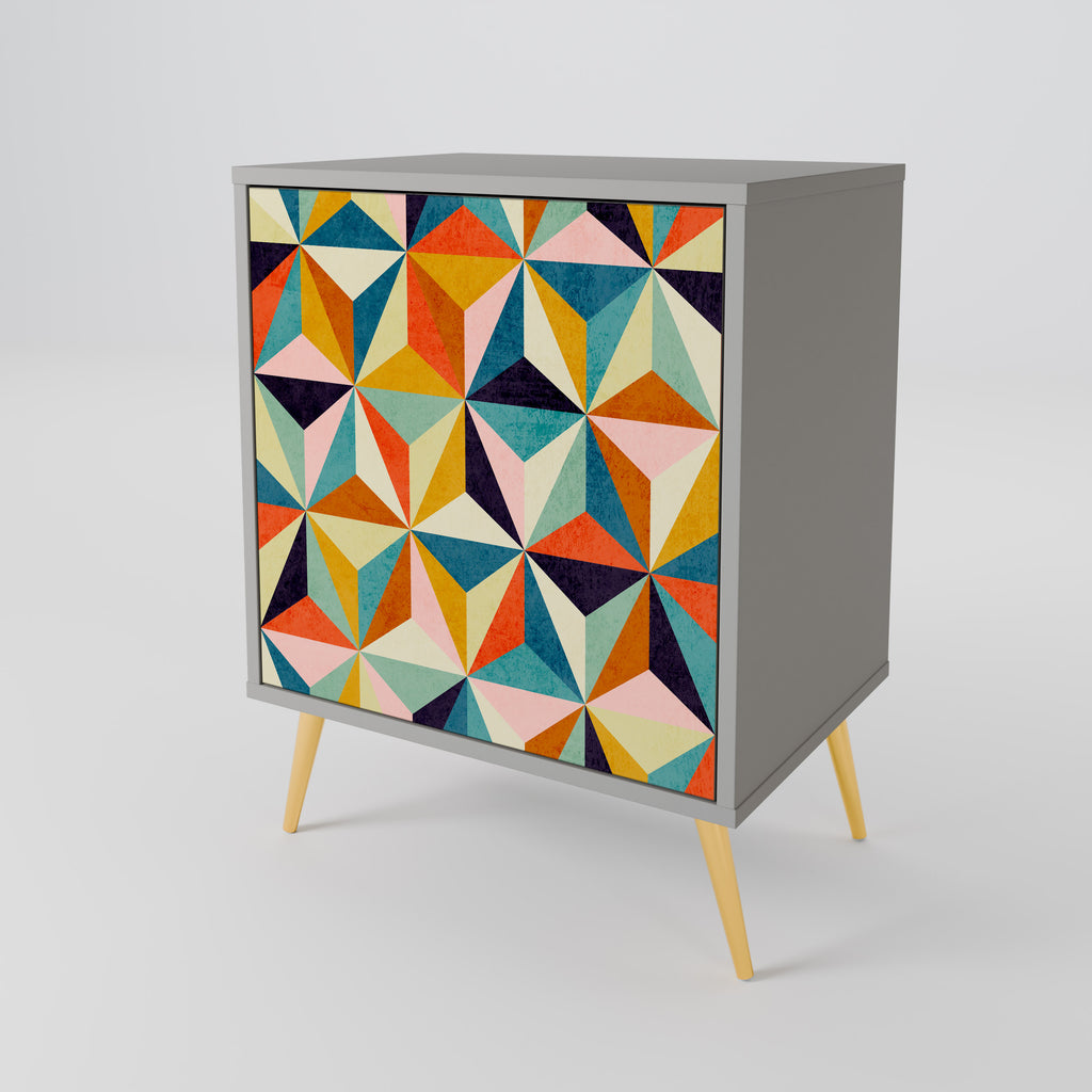 Aparador TESSELATE TREASURES de 1 puerta en acabado gris