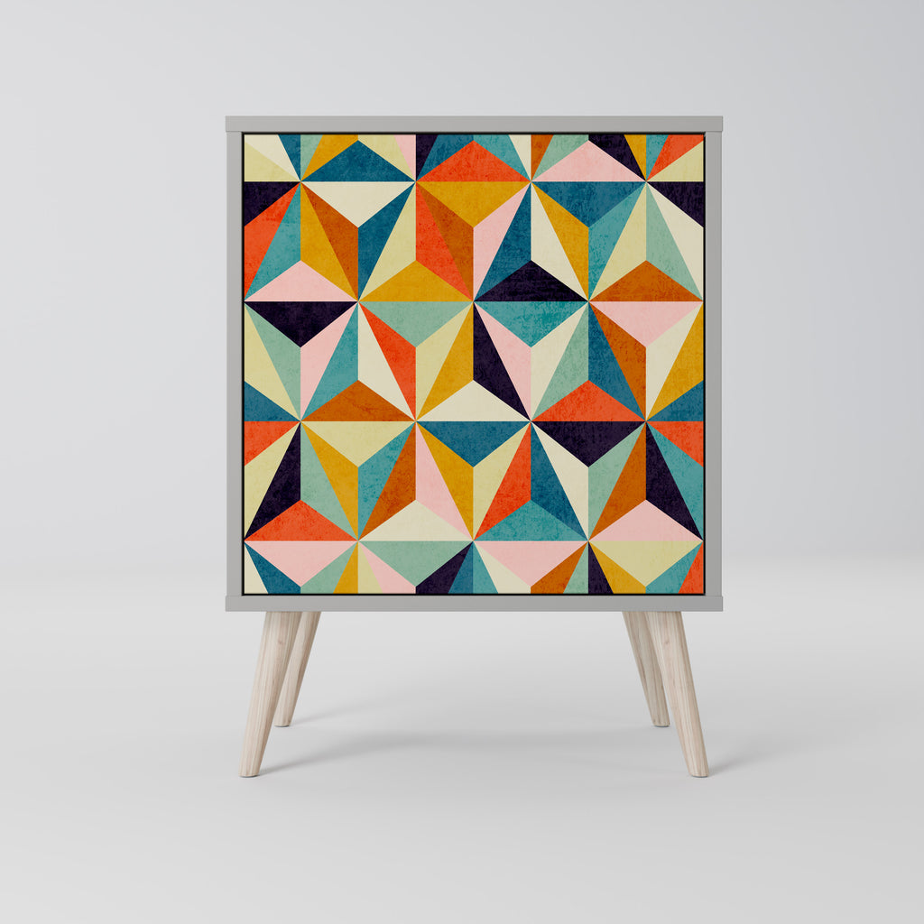 Aparador TESSELATE TREASURES de 1 puerta en acabado gris