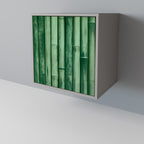 NATURAL GREEN Aparador de 1 Puerta en Acabado Gris