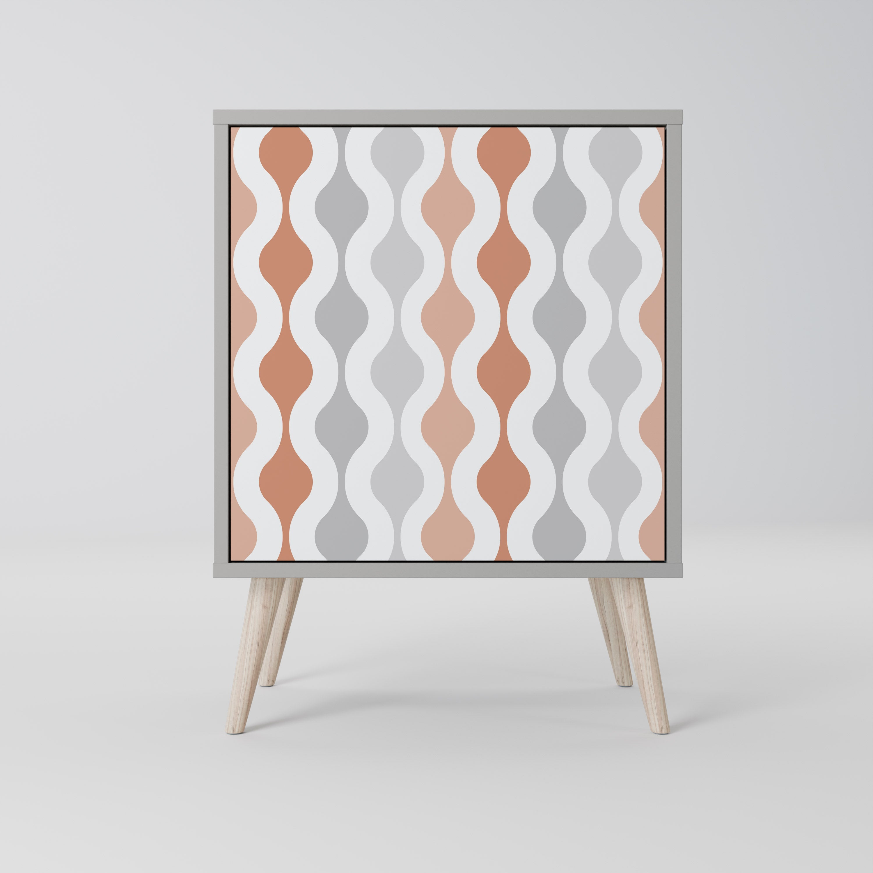 Aparador HAZY NOSTALGIA de 1 puerta en acabado gris