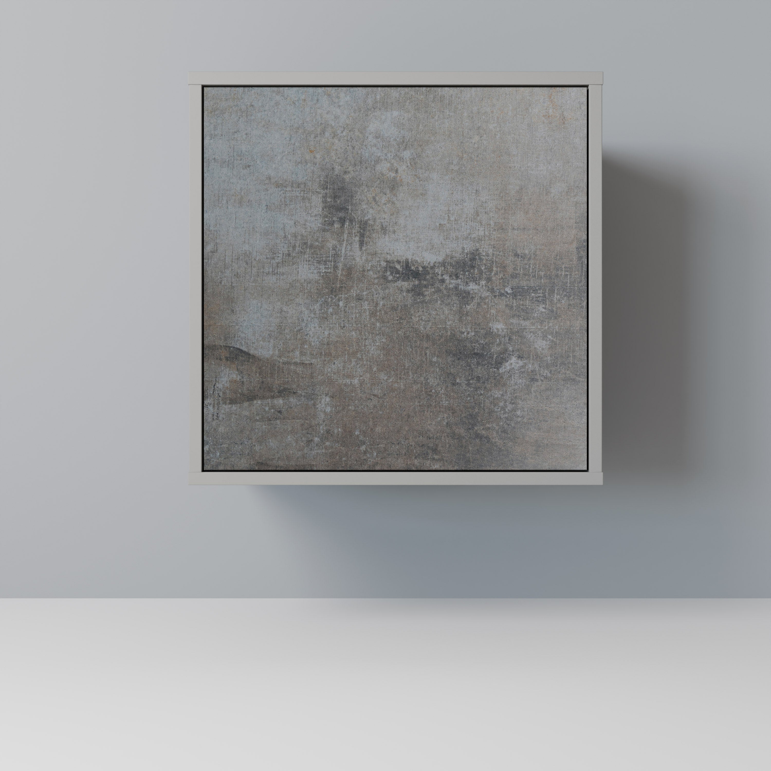 Aparador de 1 puerta CONCRETE WALL en acabado gris