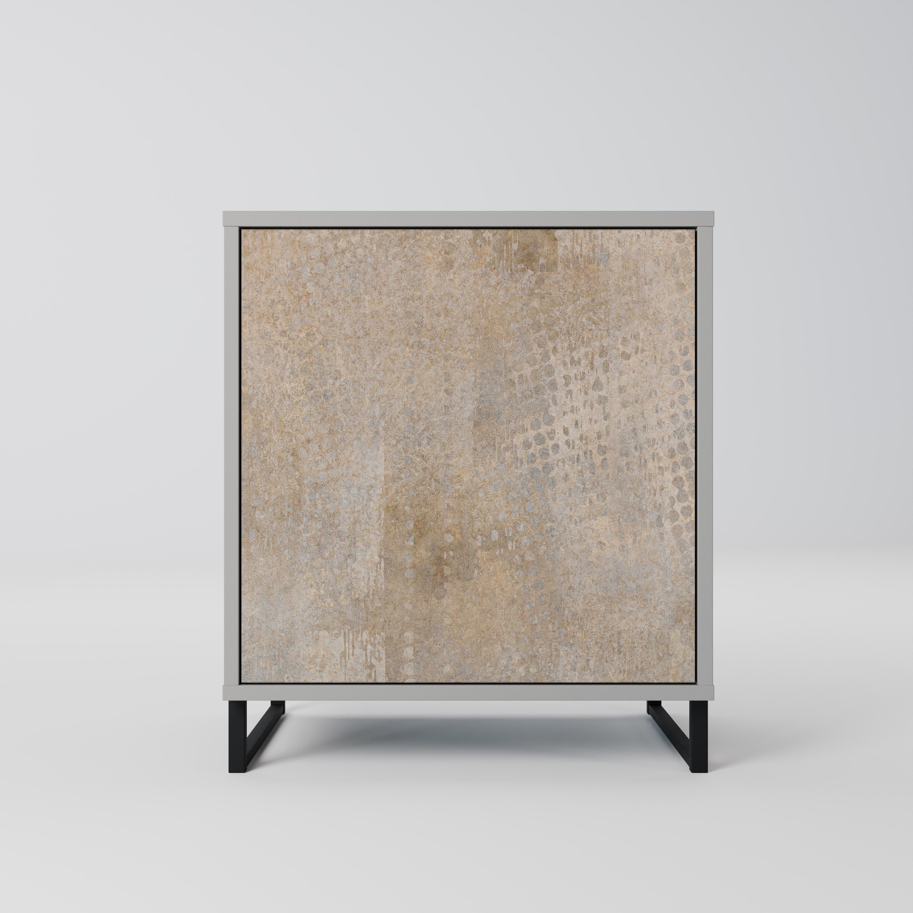 ERROR DE PANTALLA Aparador de 1 puerta en acabado gris