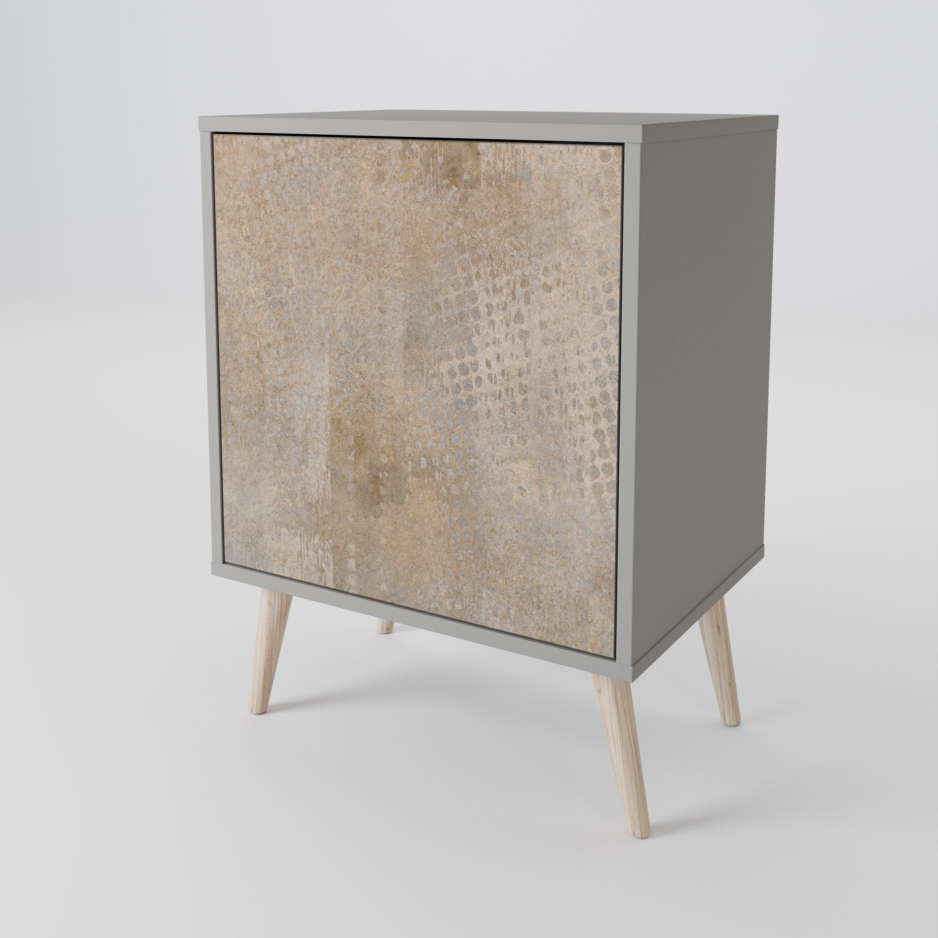 ERROR DE PANTALLA Aparador de 1 puerta en acabado gris