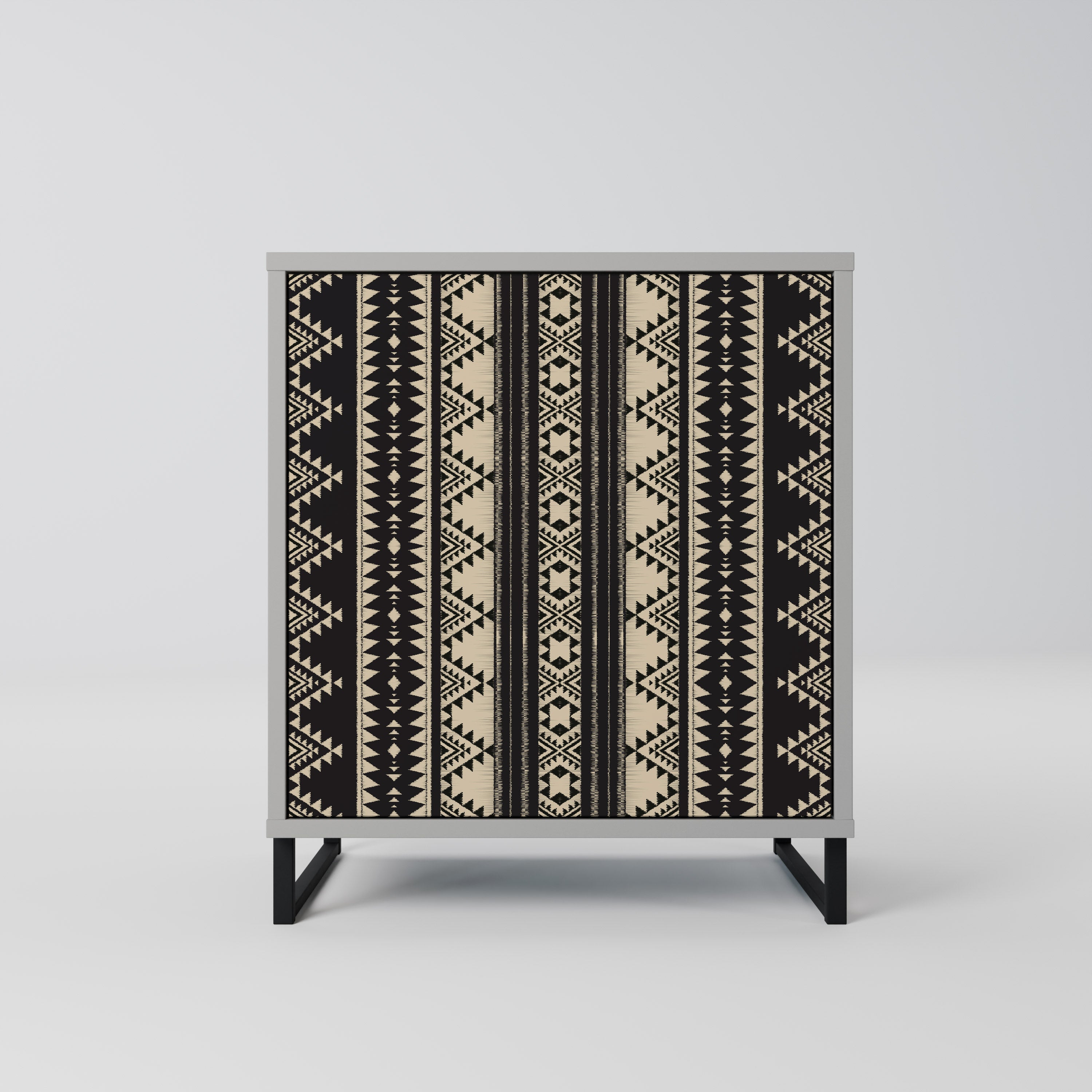 AZTEC 1-Door Sideboard in Grey Finish