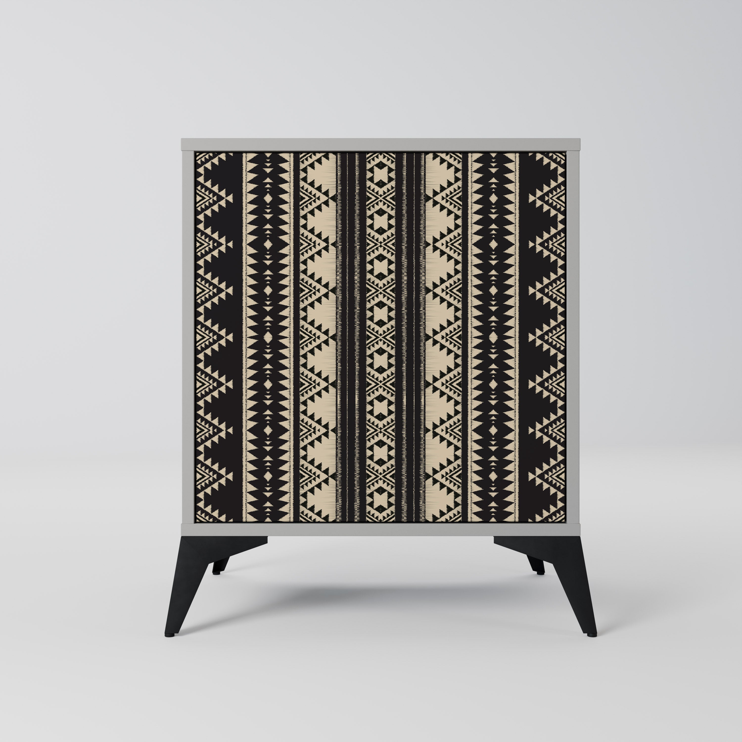 AZTEC 1-Door Sideboard in Grey Finish