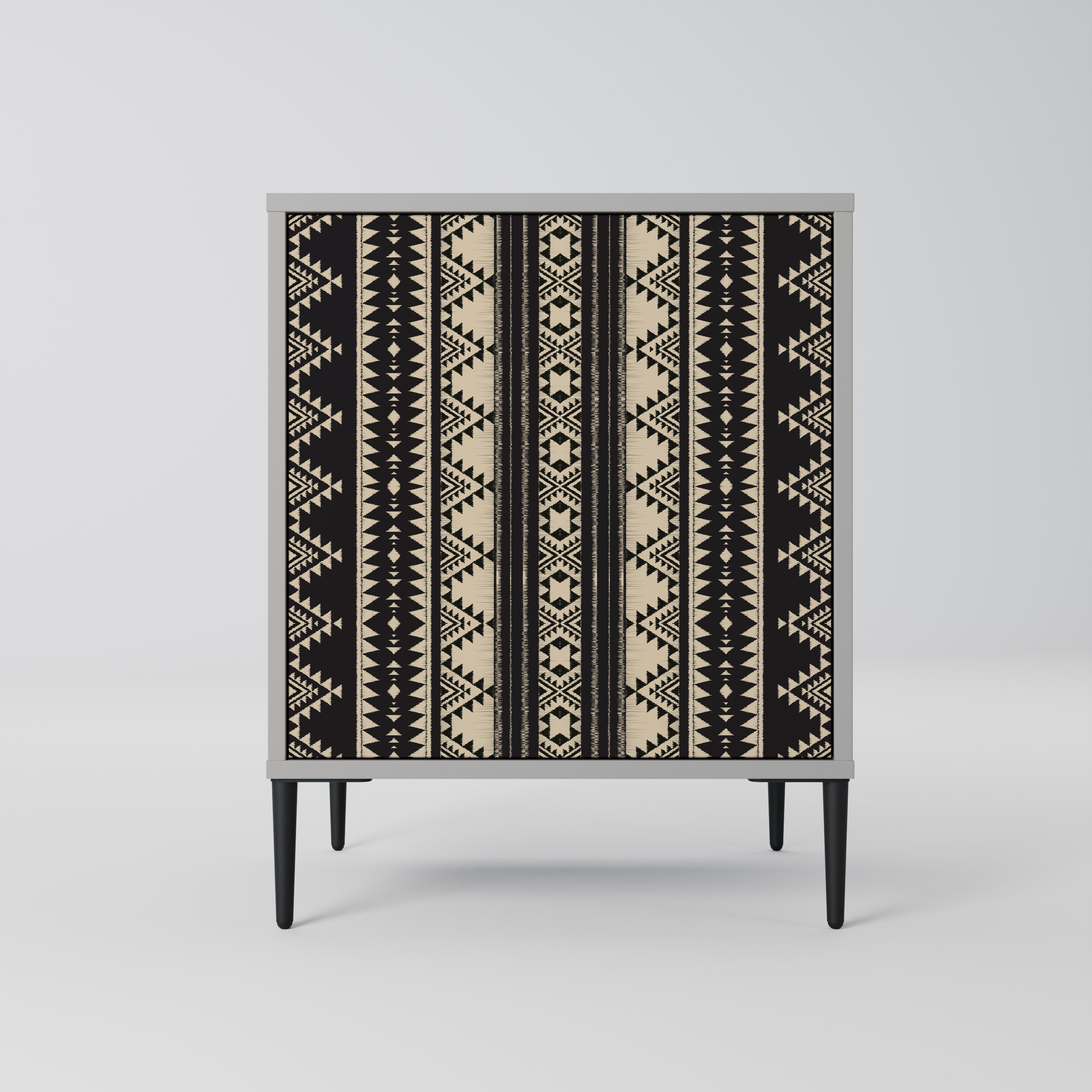 AZTEC 1-Door Sideboard in Grey Finish